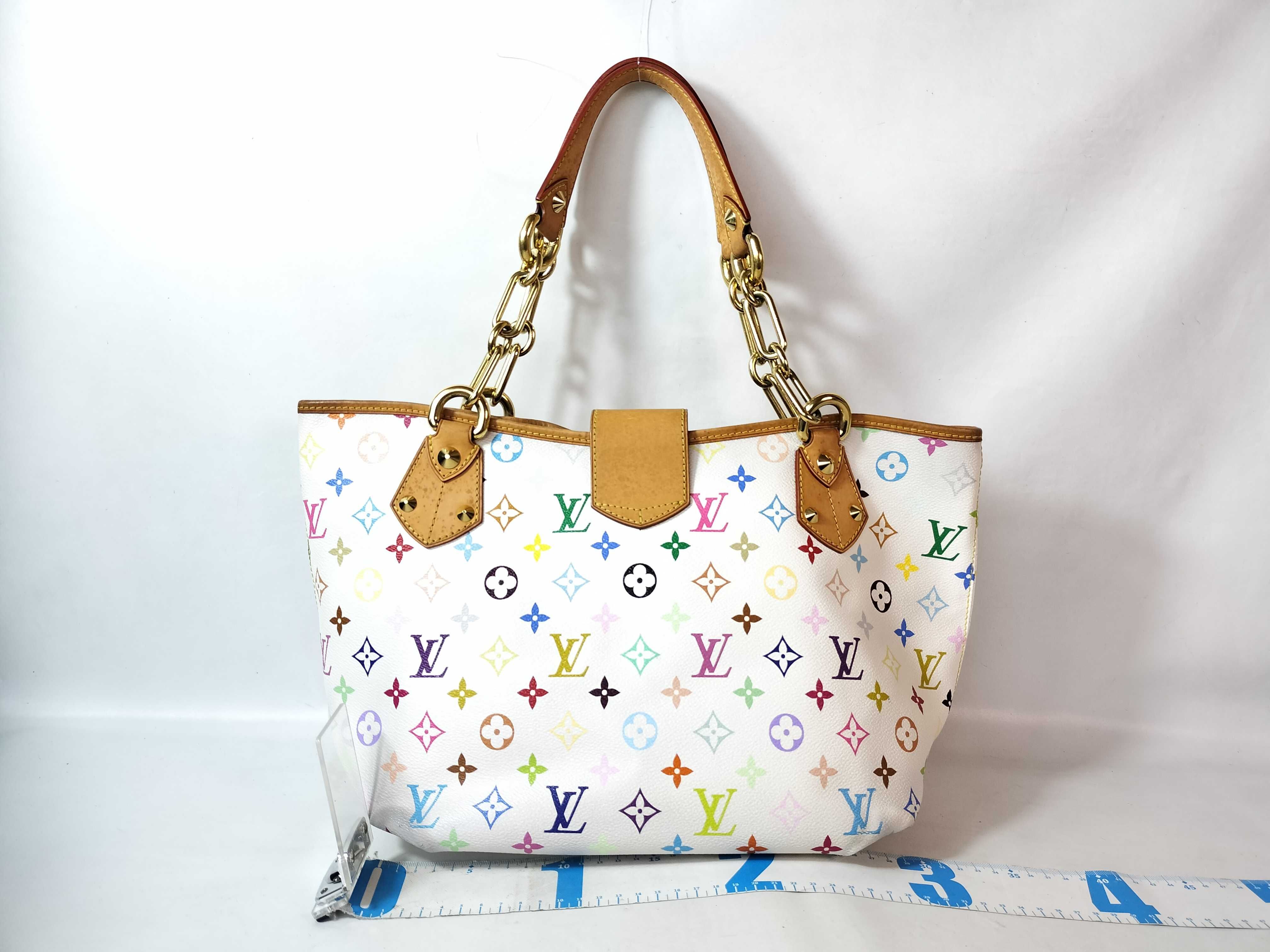Monogram Multicolor ID- Multicolor Annie GM M40303 SR1131 Canvas White Handbag — view 2