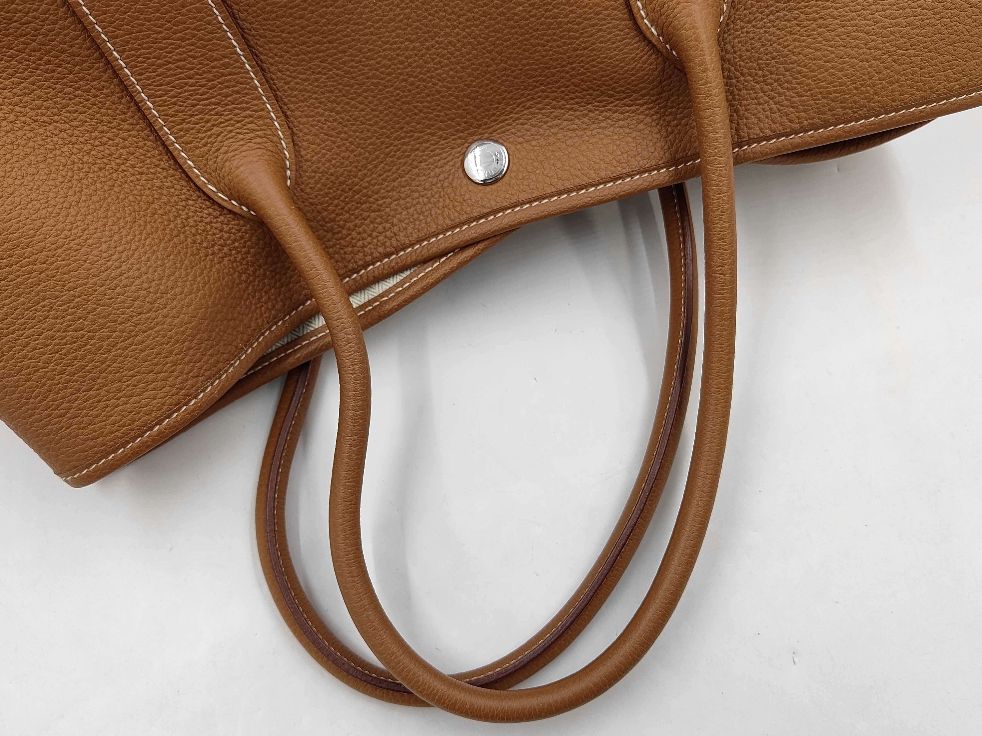 Garden Party N stamp PM Gold Tote Bag — view 3
