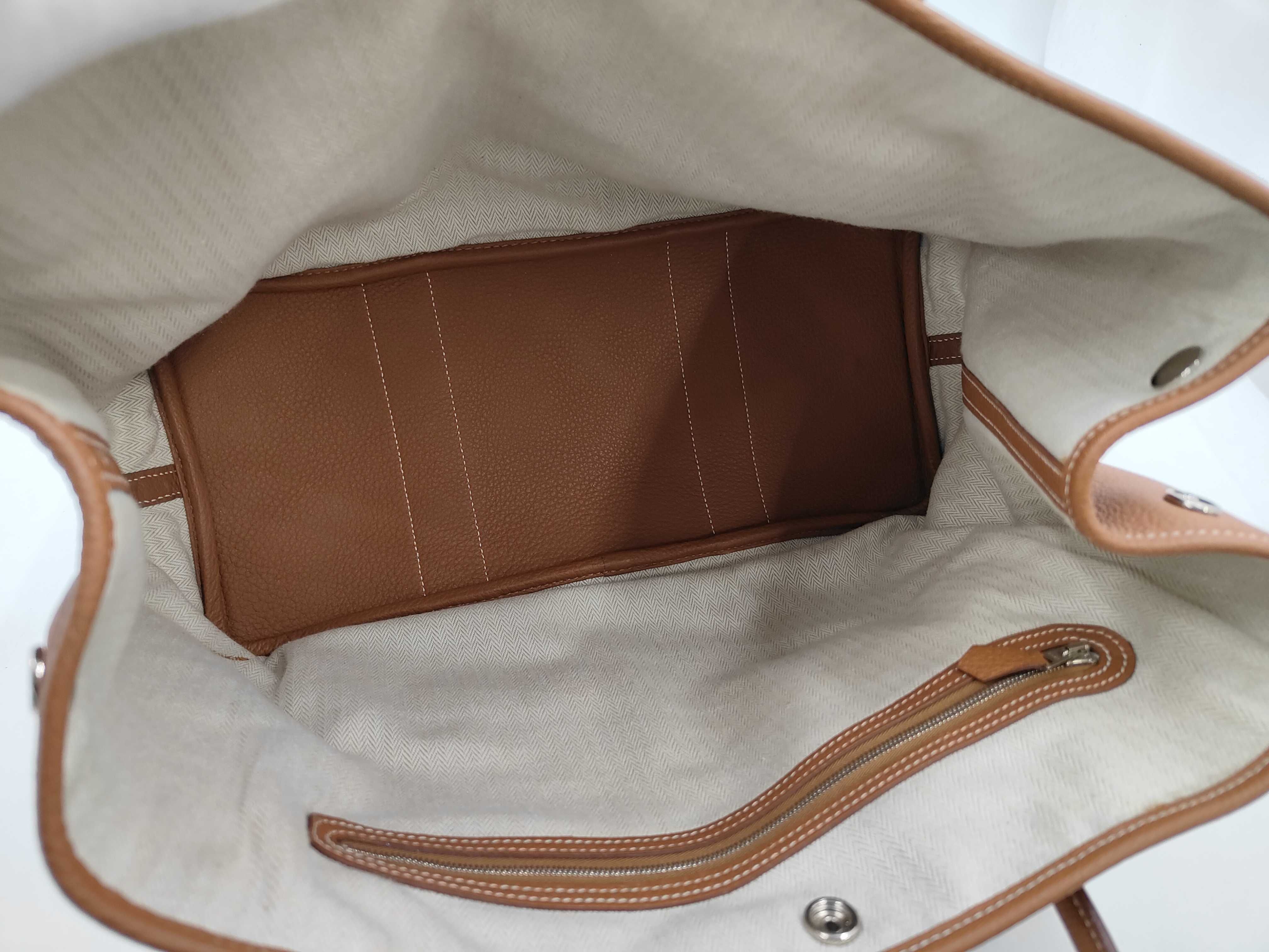 Garden Party N stamp PM Gold Tote Bag — view 8