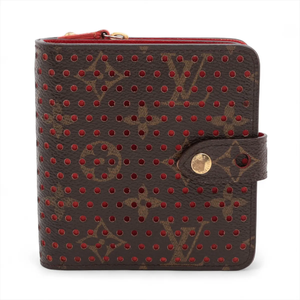 Monogram Compact Zip M95189 MI0046 Orange Compact Wallet