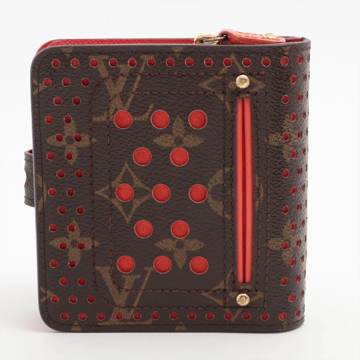 Monogram Compact Zip M95189 MI0046 Orange Compact Wallet — view 2