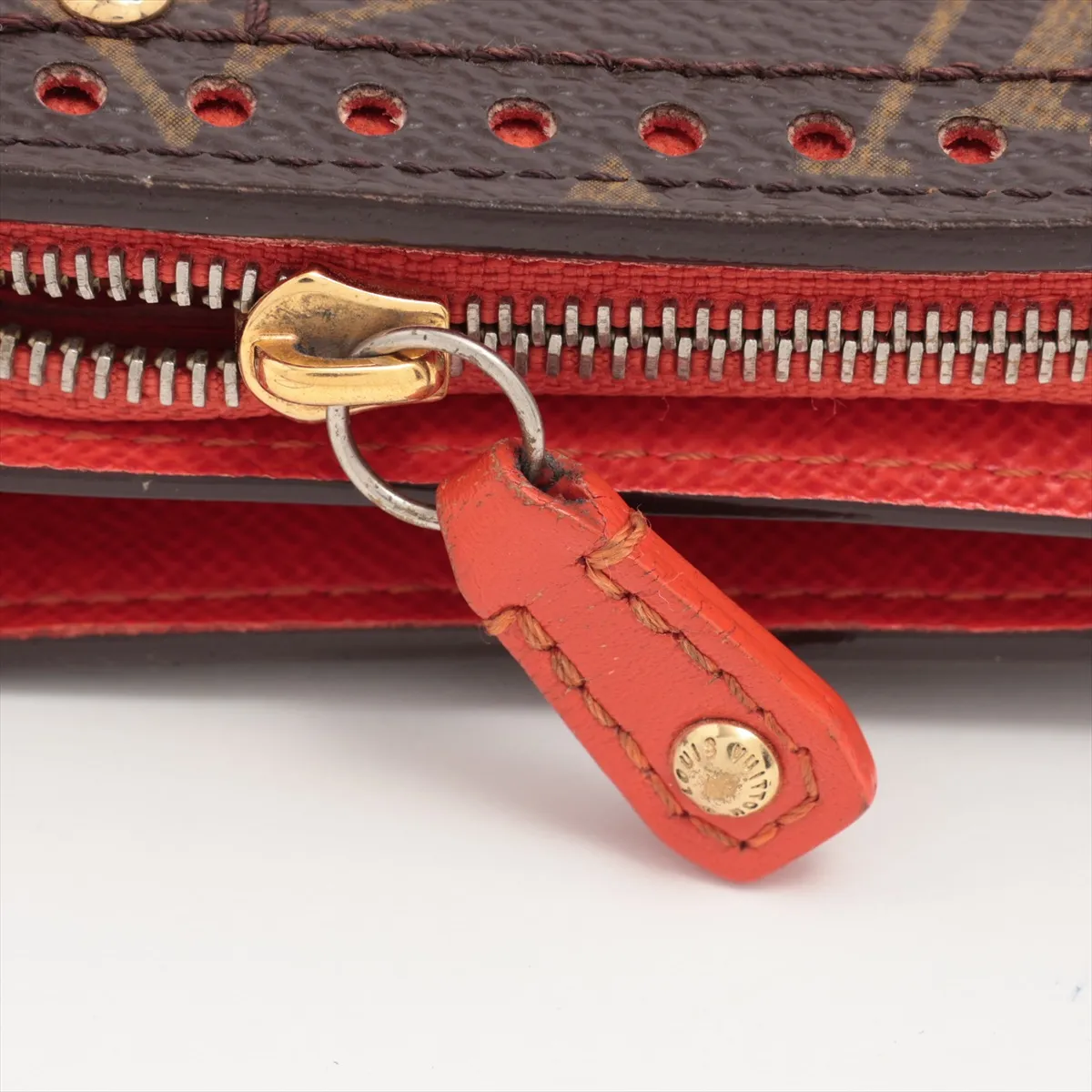 Monogram Compact Zip M95189 MI0046 Orange Compact Wallet — view 8