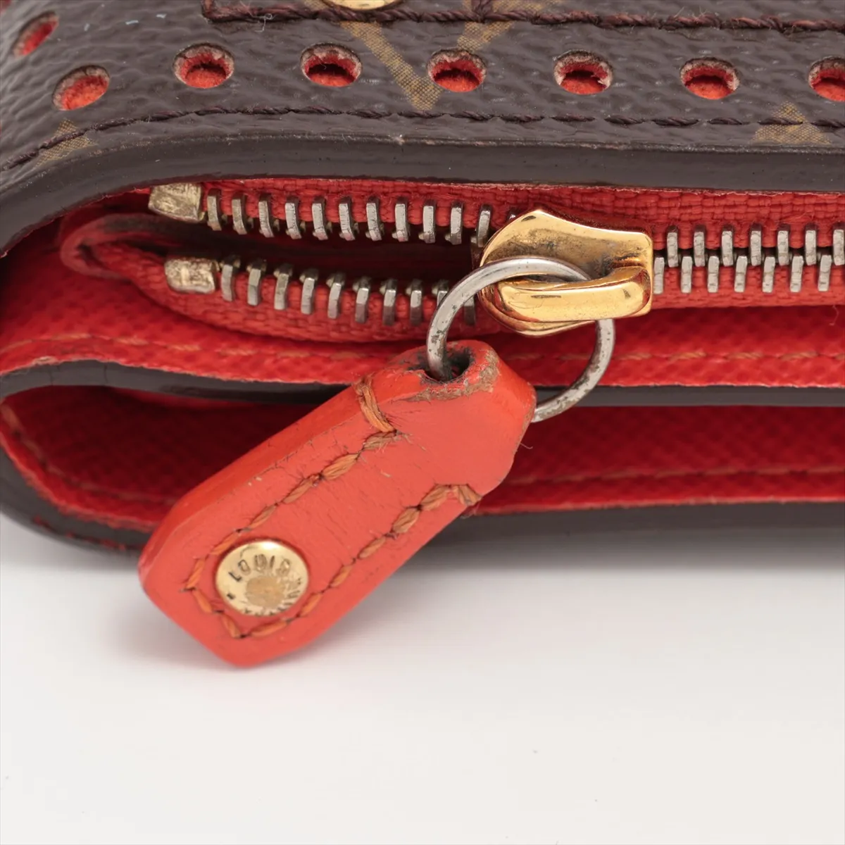 Monogram Compact Zip M95189 MI0046 Orange Compact Wallet — view 9