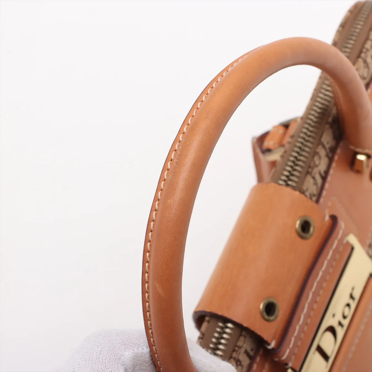 Street Chic Canvas x Leather Handbag Beige — view 12