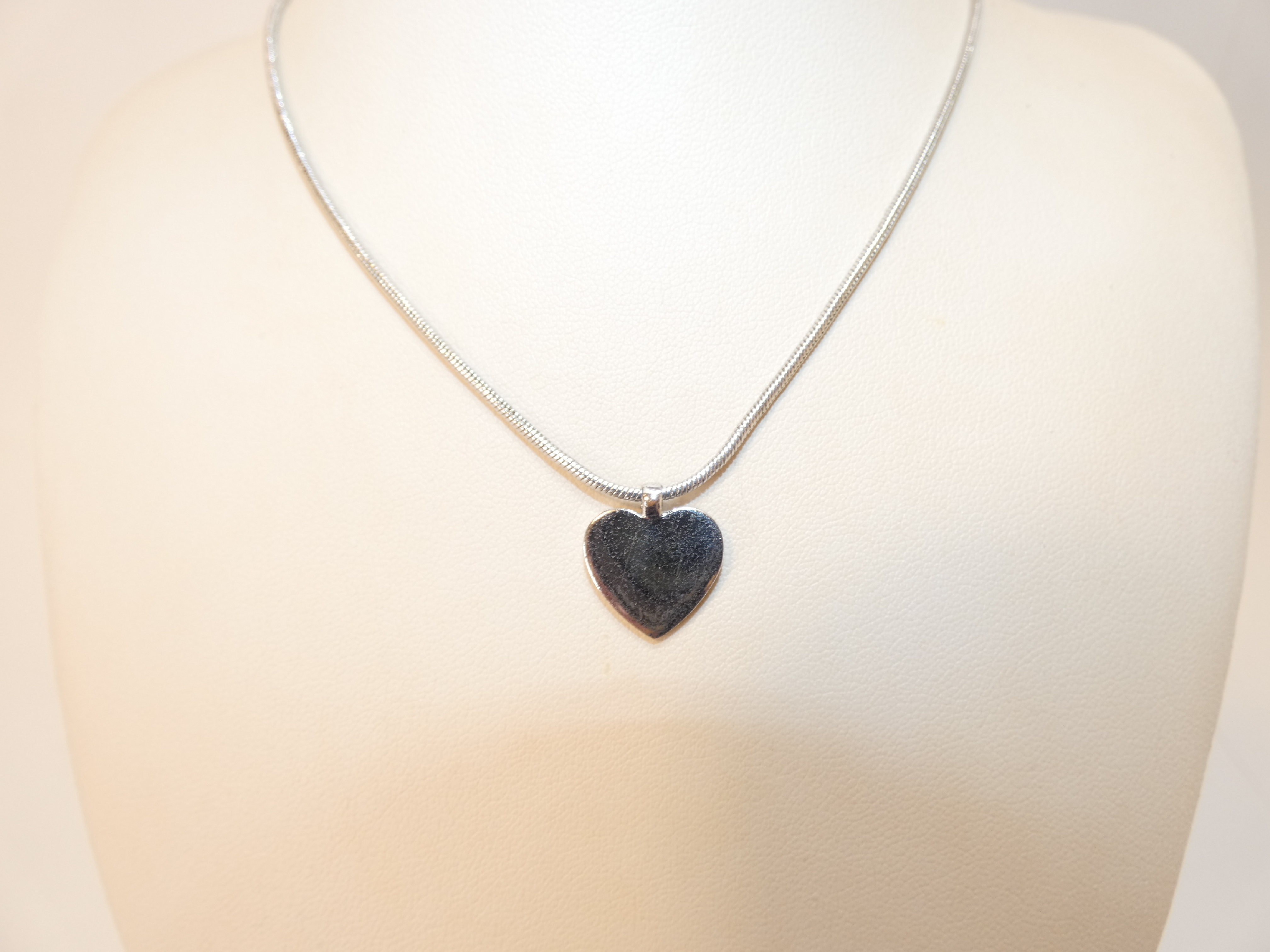 Heart Silver Necklace — view 2