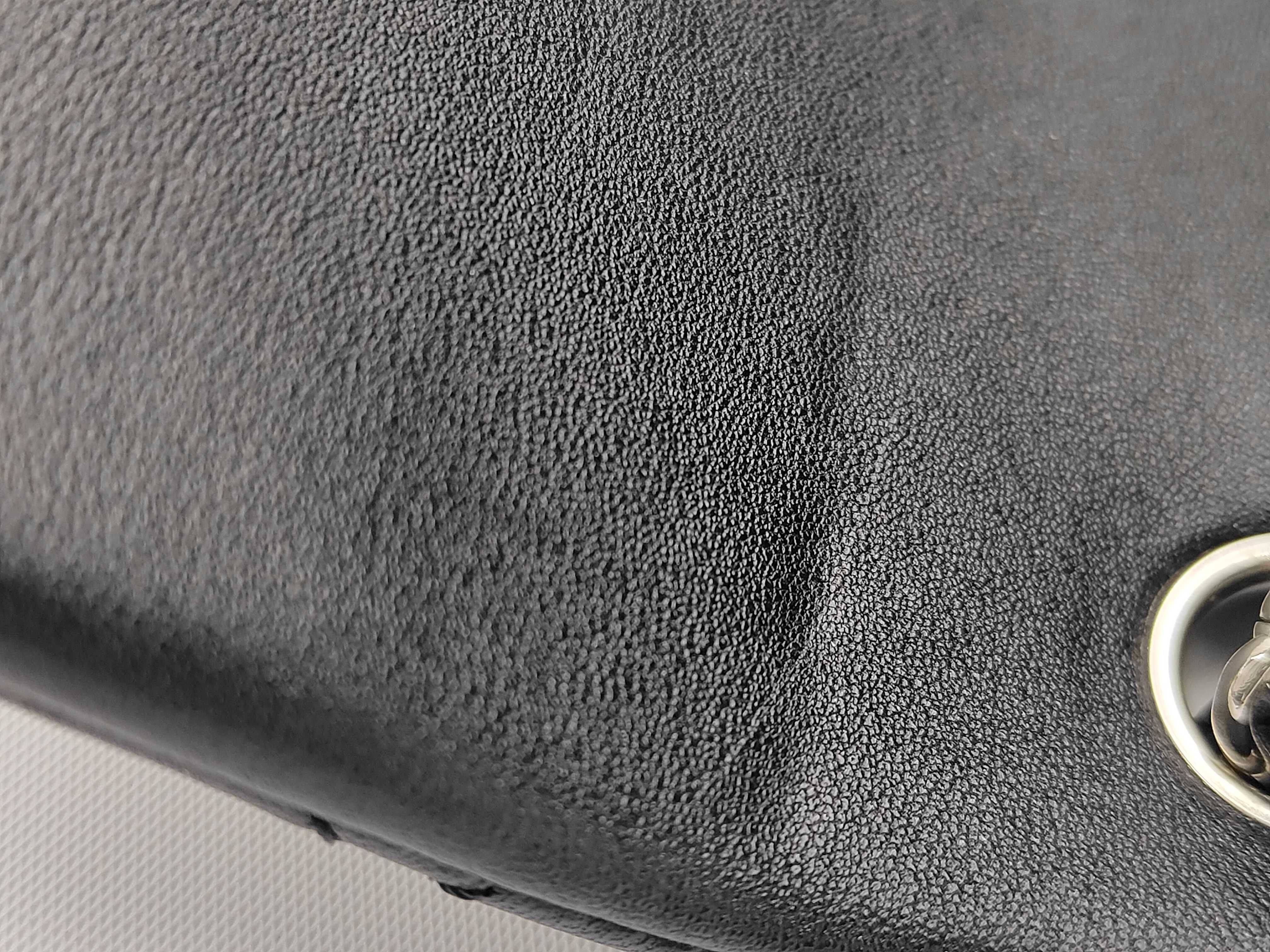 Mini Matelassé Chain Shoulder Bag, Lambskin, Black — view 14