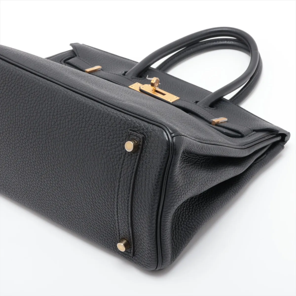 [Individually packaged] Hermes Birkin 30 Letournée Togo Black Gold Hardware R: 2014 — view 3