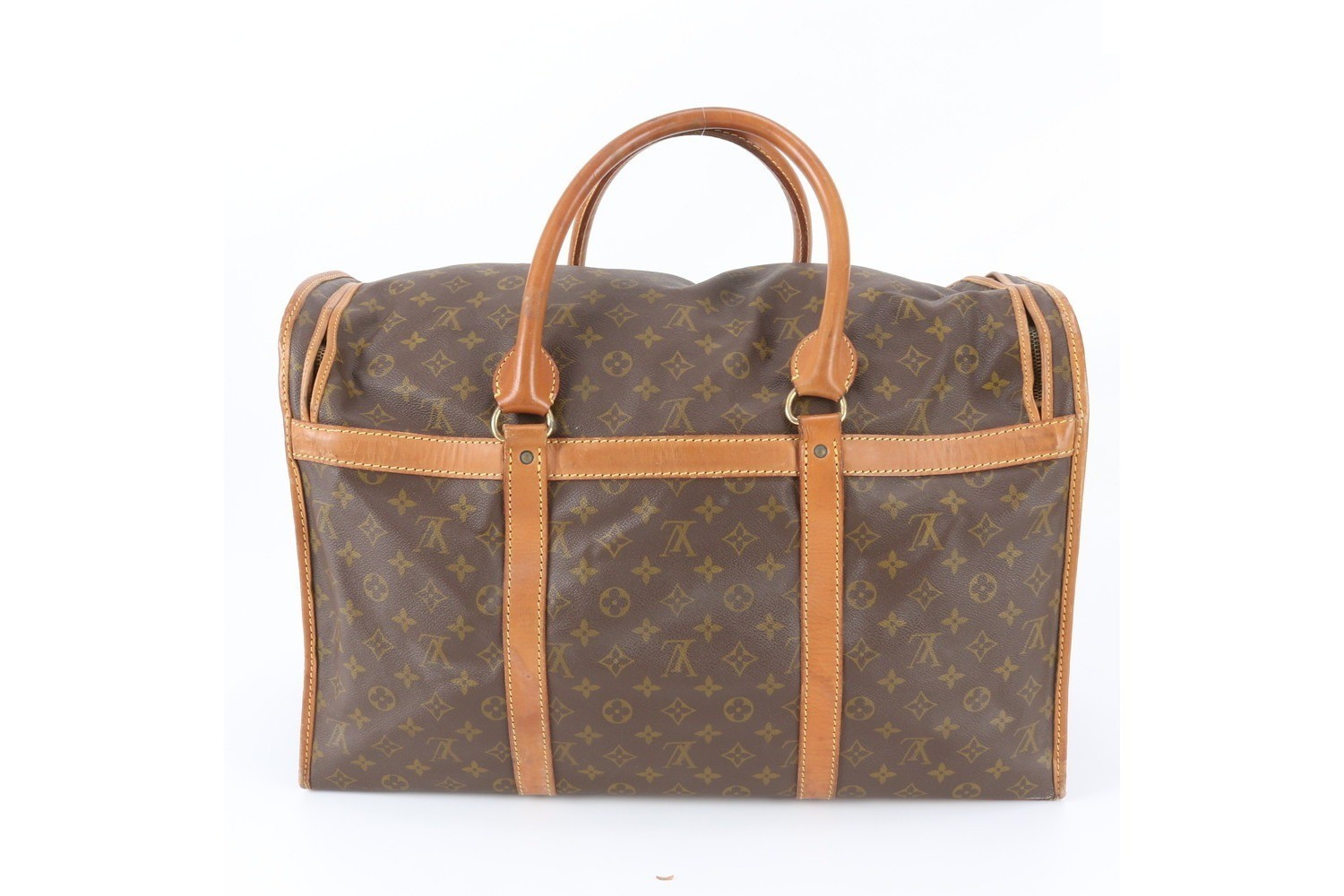 Monogram Sac Chasseur 55 M41922 Leather Boston Bag — view 3