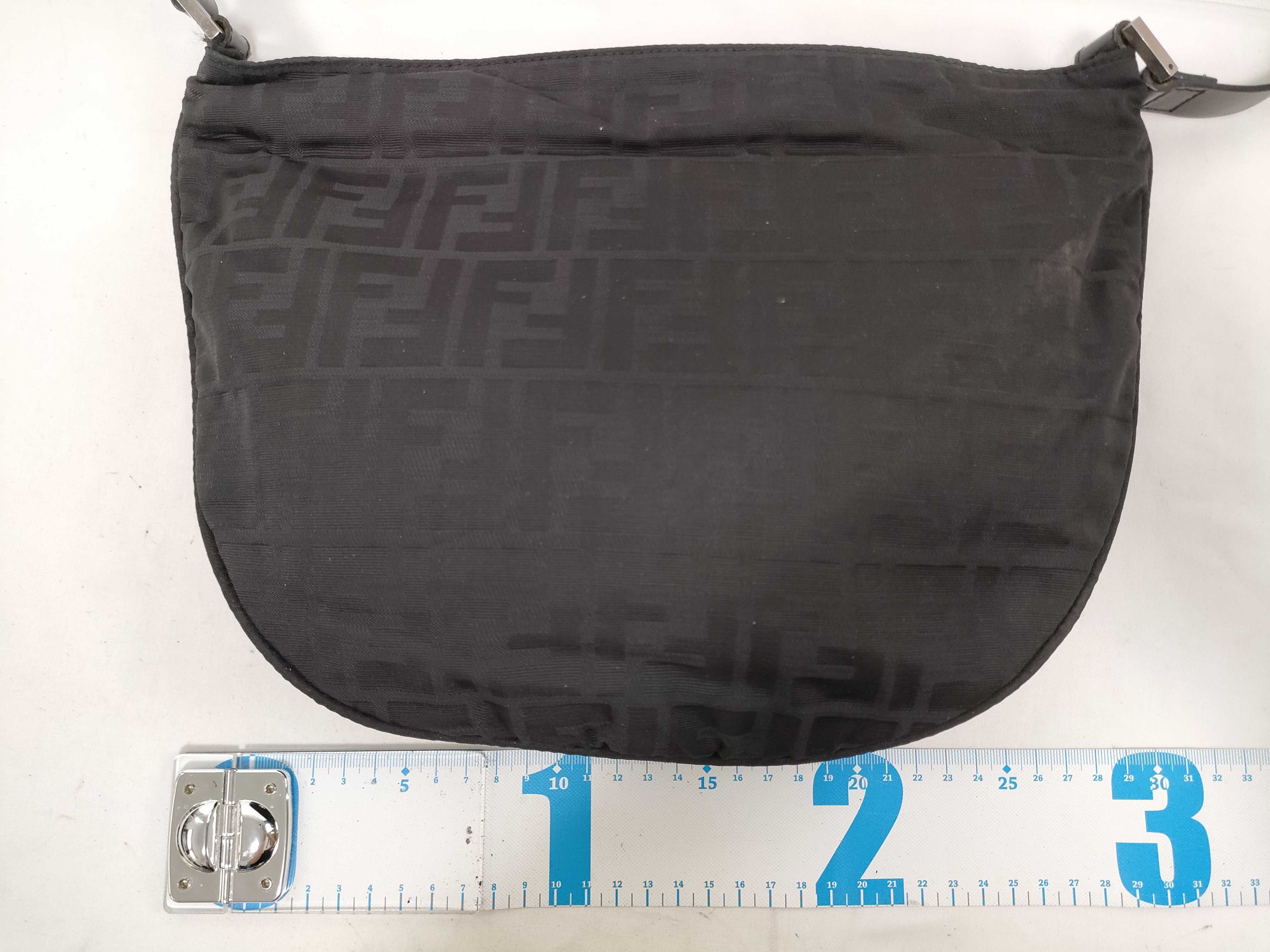 Zucca Nylon One-Shoulder Bag, Black, FF Buckle Shoulder Bag — view 2