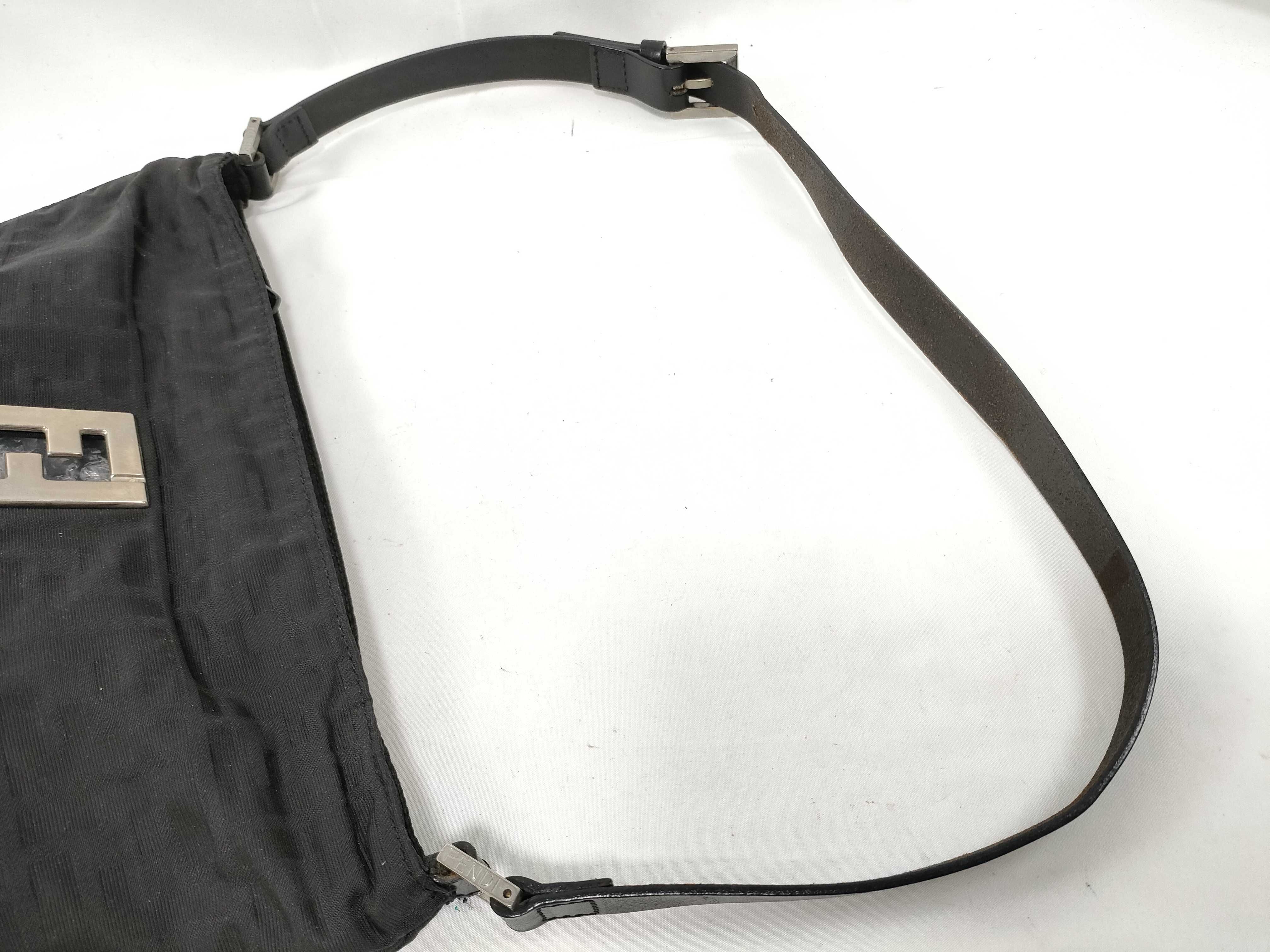 Zucca Nylon One-Shoulder Bag, Black, FF Buckle Shoulder Bag — view 6