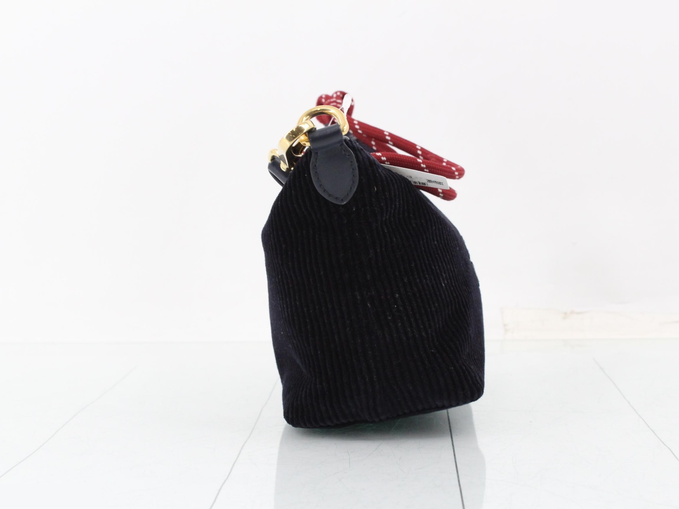 Corduroy Strap Vanity Case 5NE841 Black — view 4
