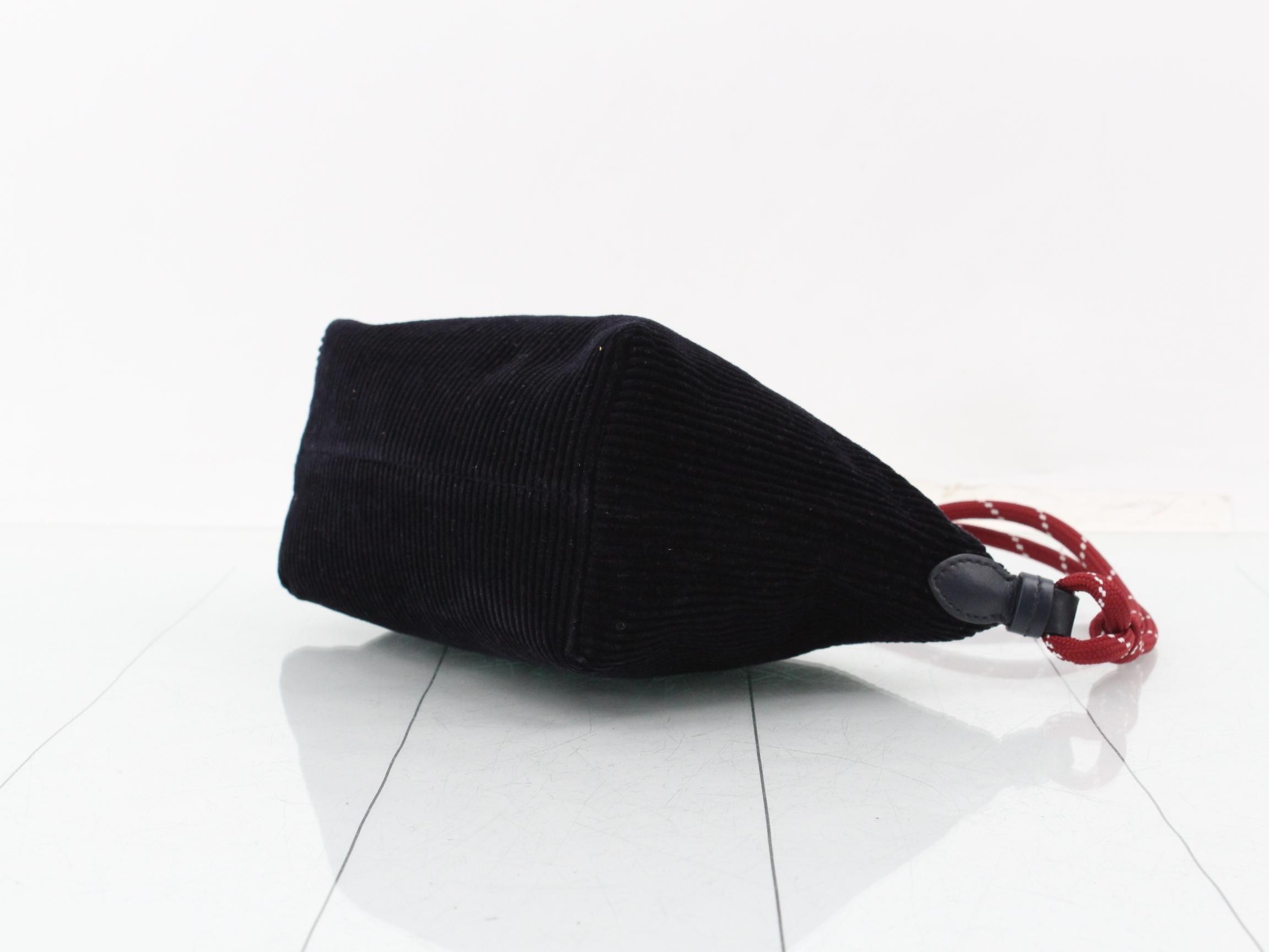 Corduroy Strap Vanity Case 5NE841 Black — view 6