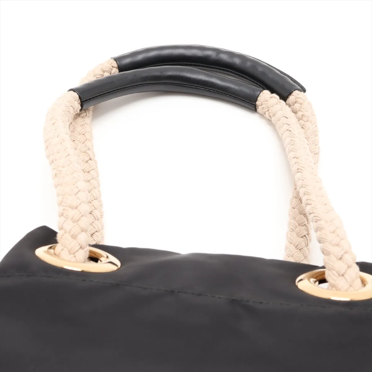 Tessuto Mariner Small Nylon Shoulder Bag, Black — view 6