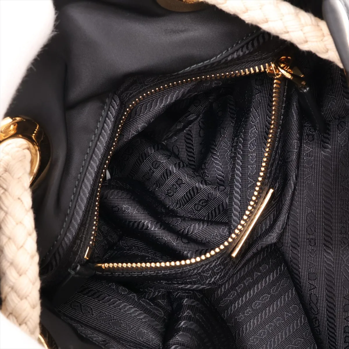 Tessuto Mariner Small Nylon Shoulder Bag, Black — view 8