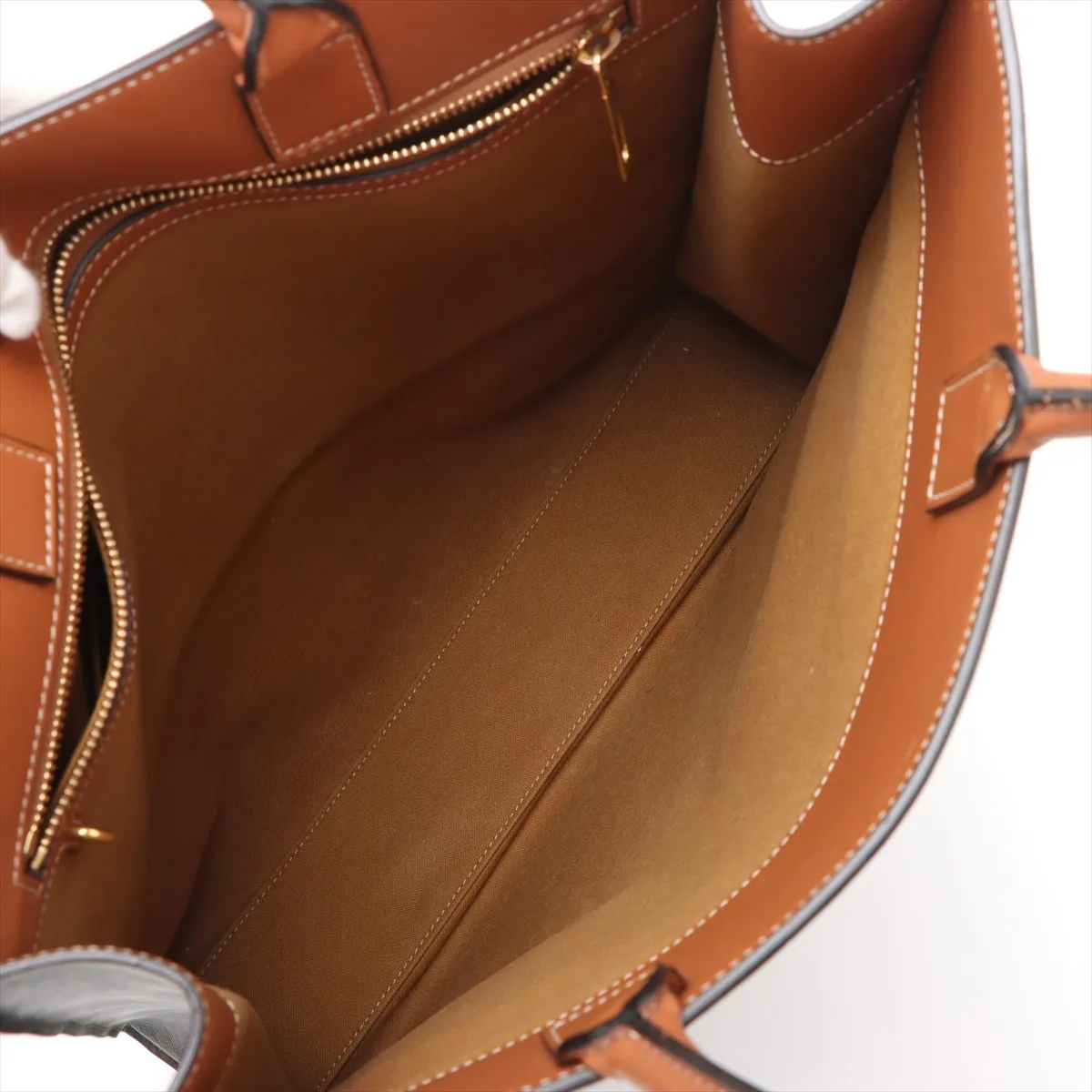 Triomphe Vertical Cover PVC x Leather Tote Bag Black x Brown — view 7