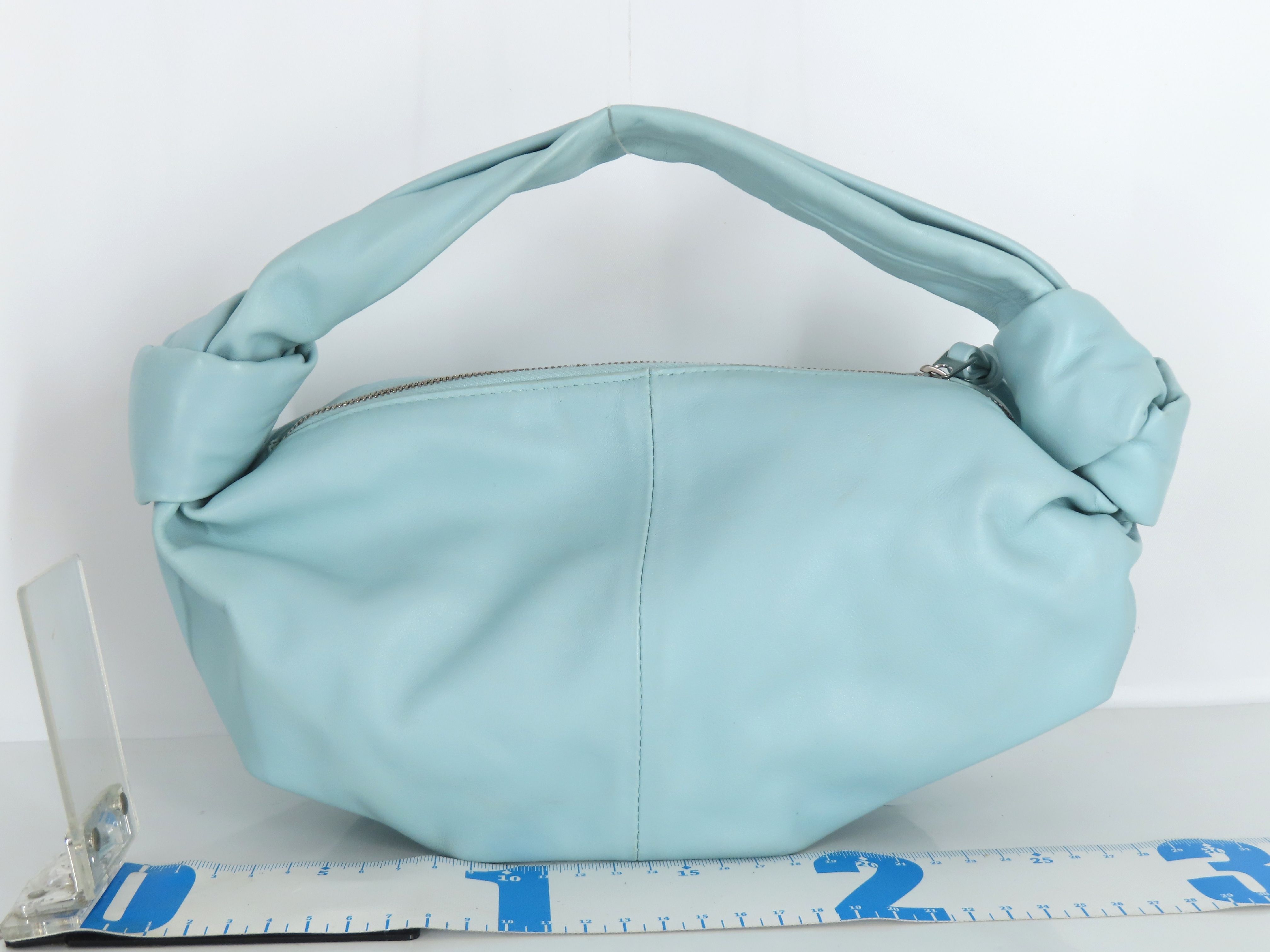 Double Knot Hobo Handbag, Blue — view 2