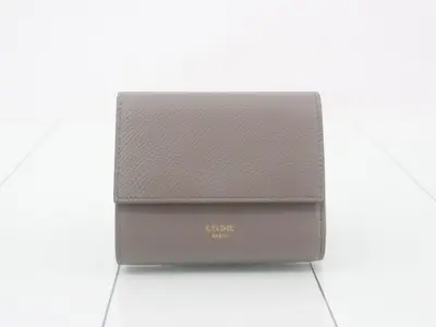 Small Trifold Compact Wallet, Unused, Gray