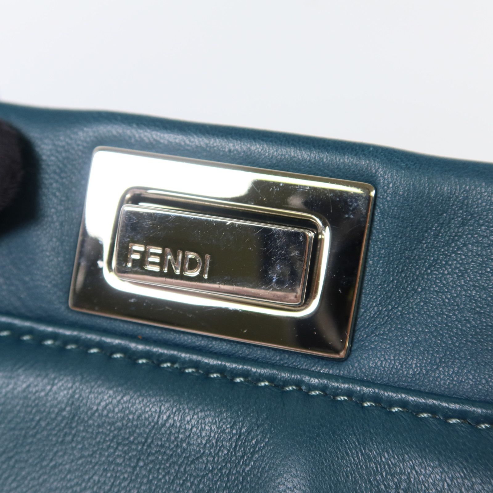 Peekaboo Wave Silver Hand-handed Bag For Shoulders And Backs 2way Should, Green — view 11
