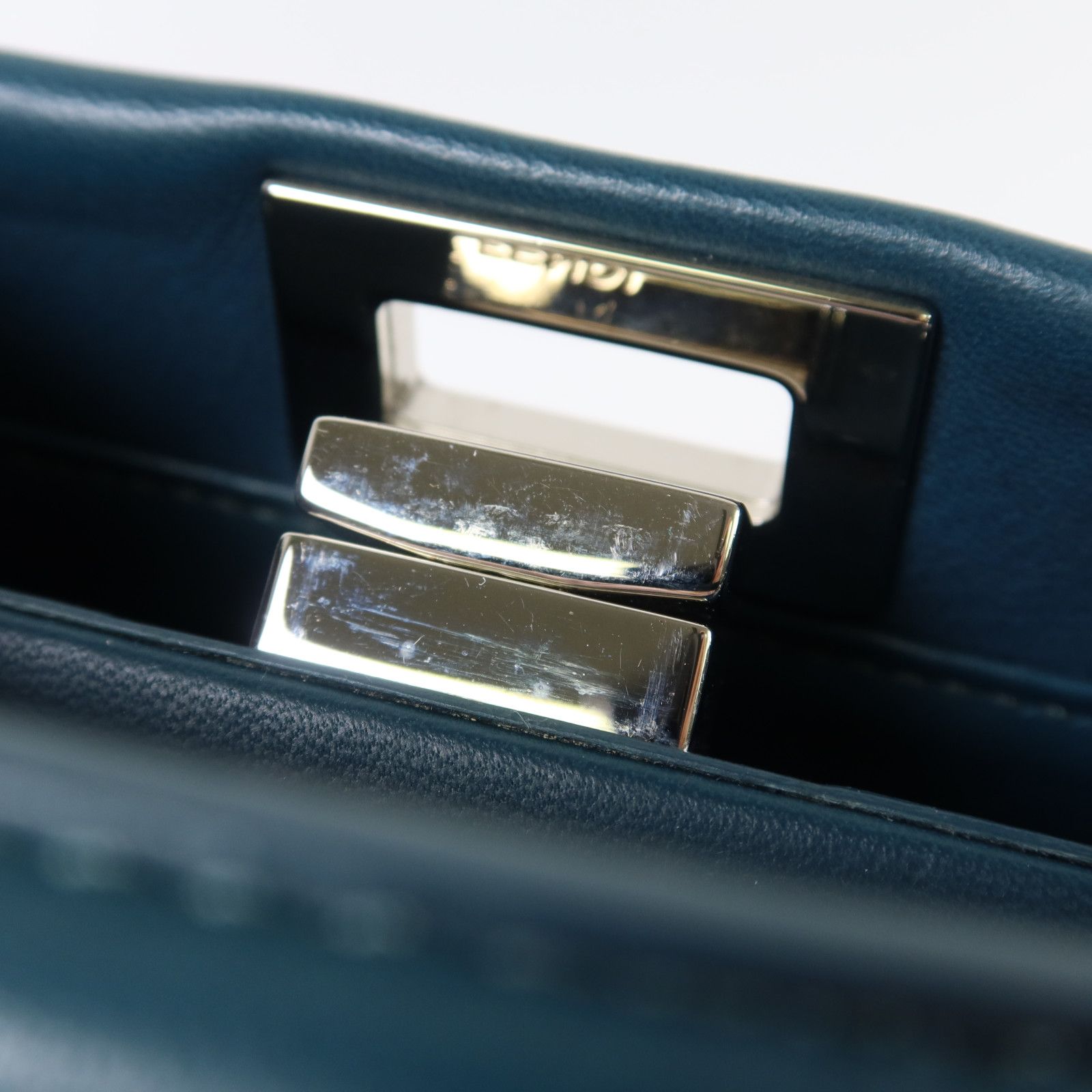 Peekaboo Wave Silver Hand-handed Bag For Shoulders And Backs 2way Should, Green — view 12