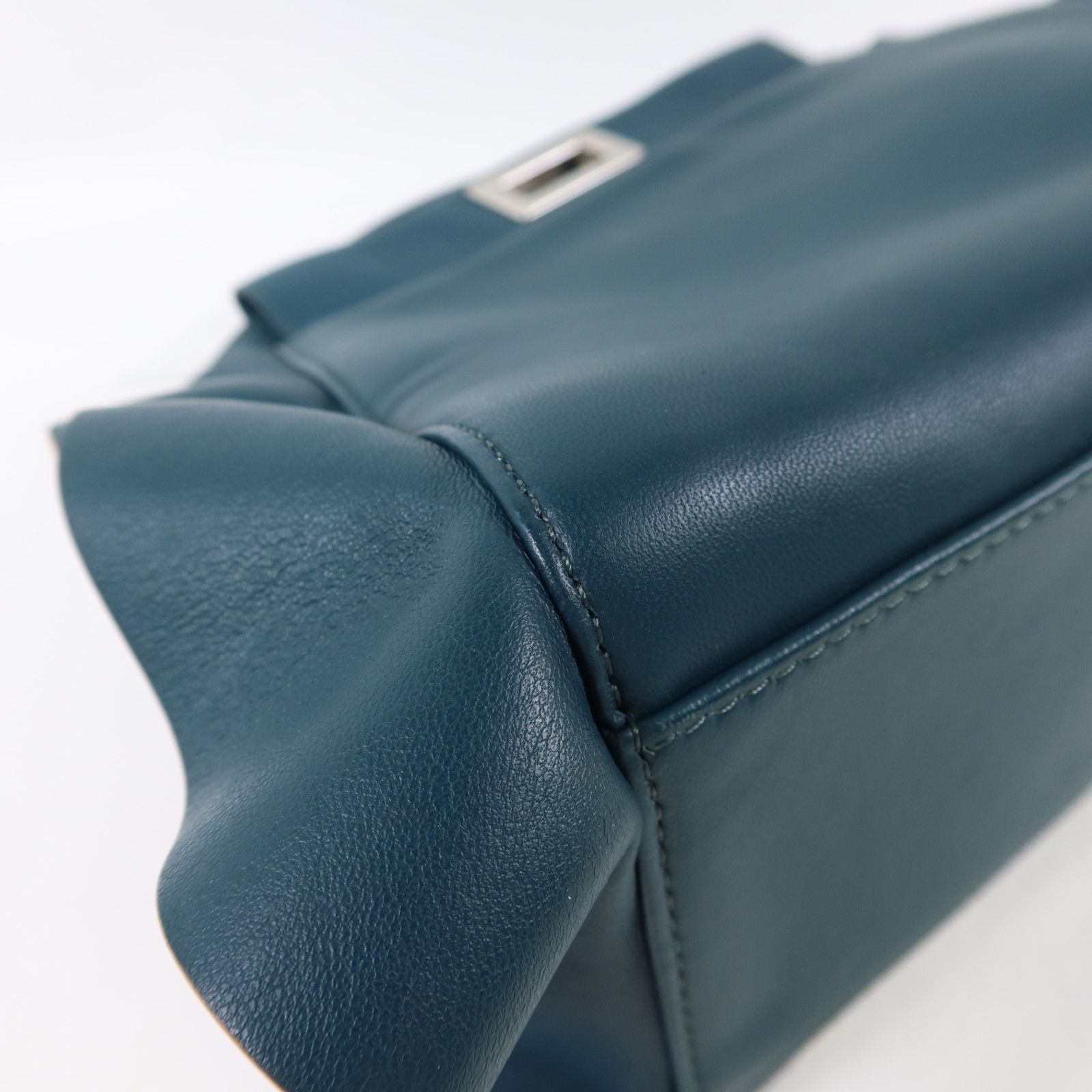 Peekaboo Wave Silver Hand-handed Bag For Shoulders And Backs 2way Should, Green — view 15