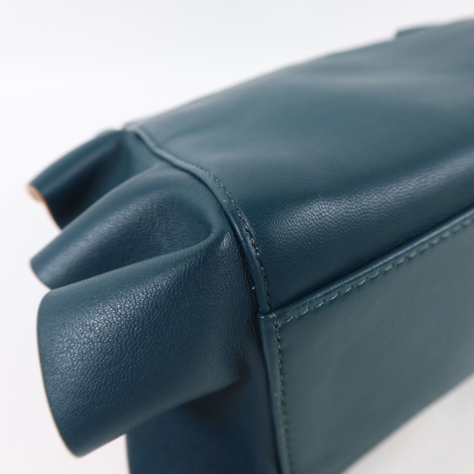 Peekaboo Wave Silver Hand-handed Bag For Shoulders And Backs 2way Should, Green — view 17
