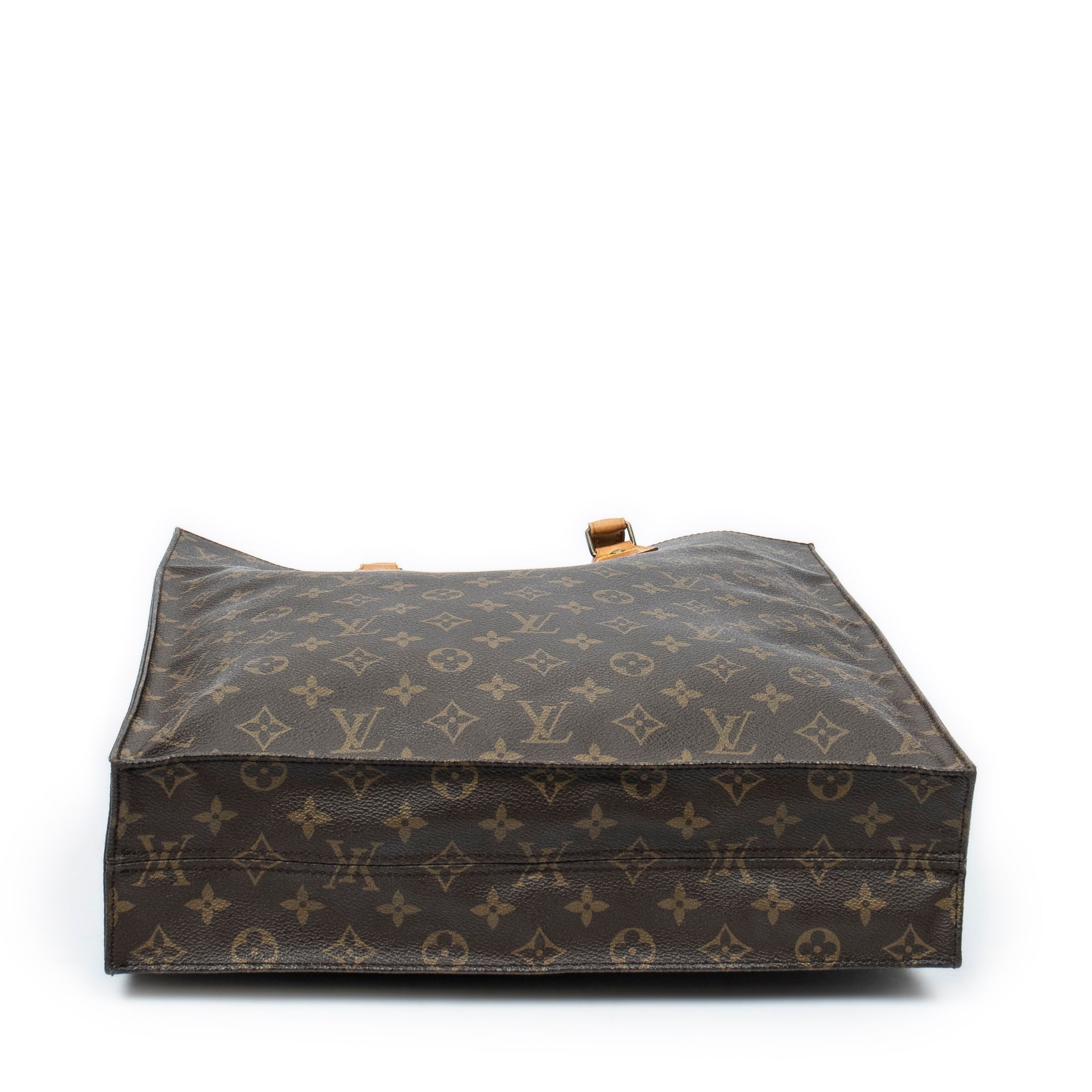 Sac Plat Brown Monogram Canvas Golden Brass — view 6
