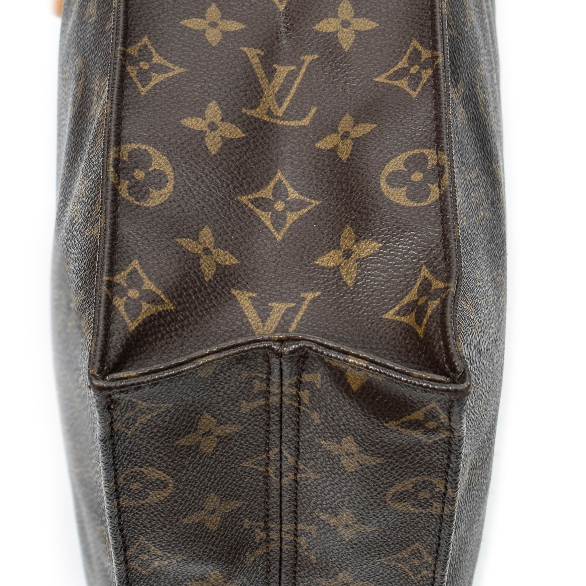 Sac Plat Brown Monogram Canvas Golden Brass — view 7