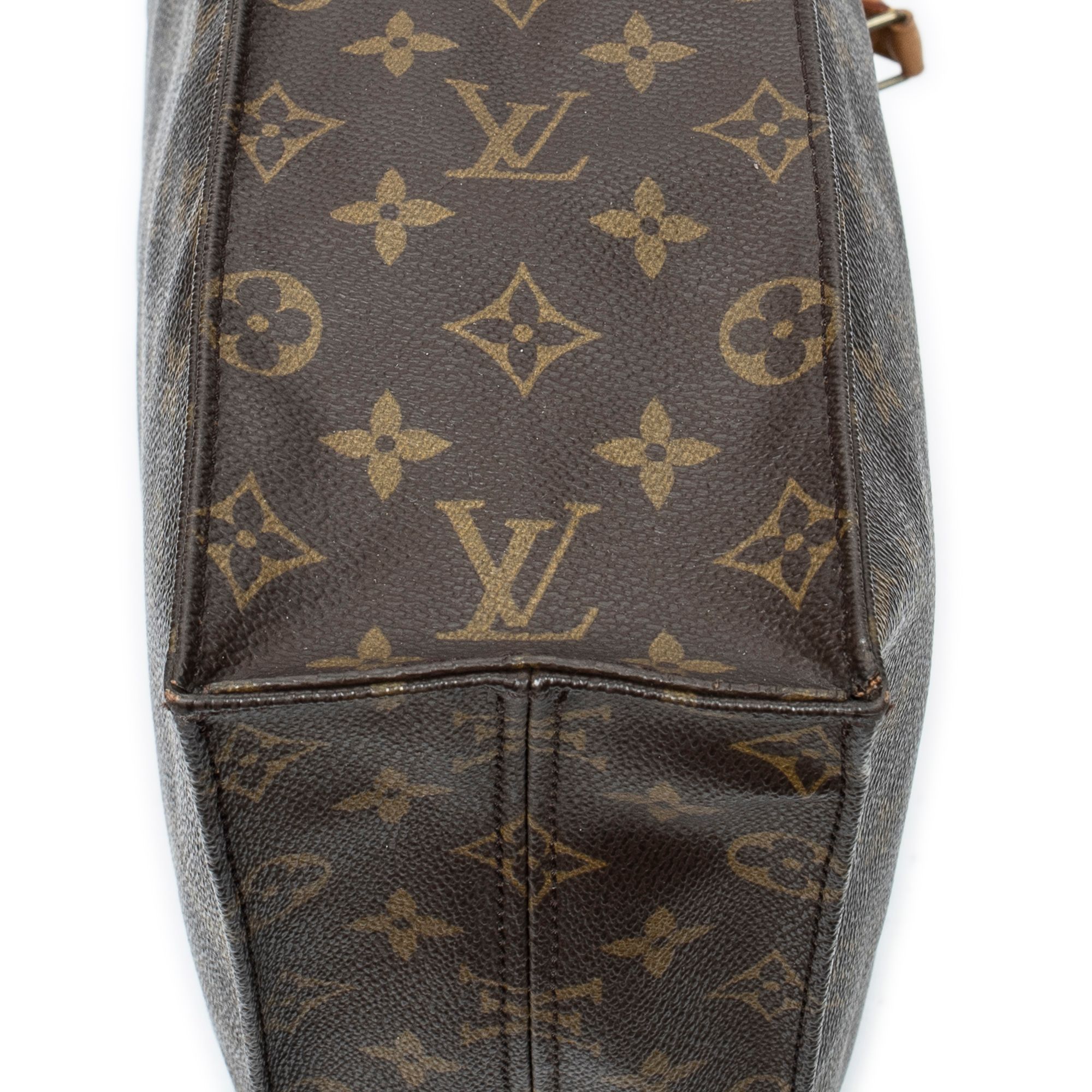 Sac Plat Brown Monogram Canvas Golden Brass — view 8