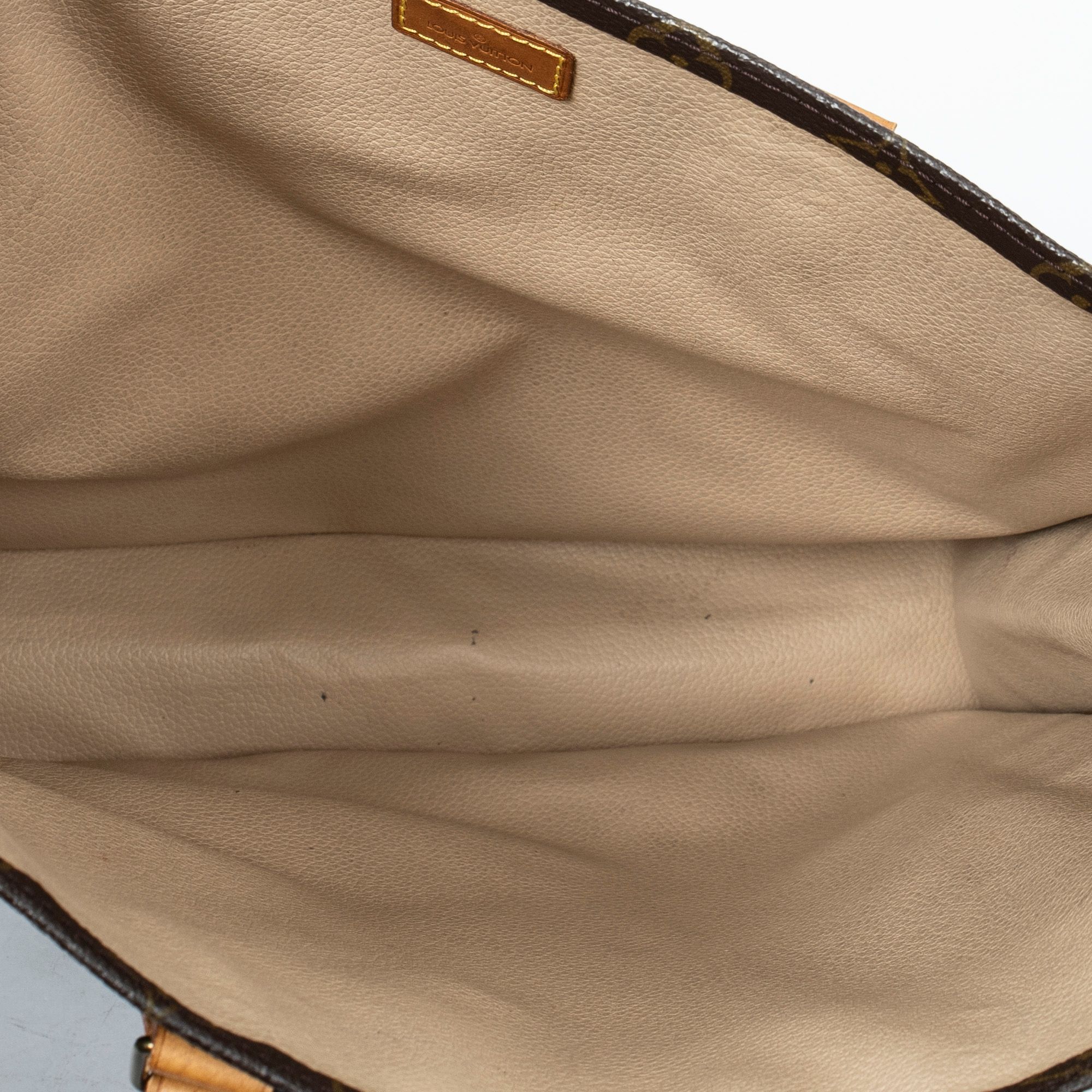 Sac Plat Brown Monogram Canvas Golden Brass — view 9
