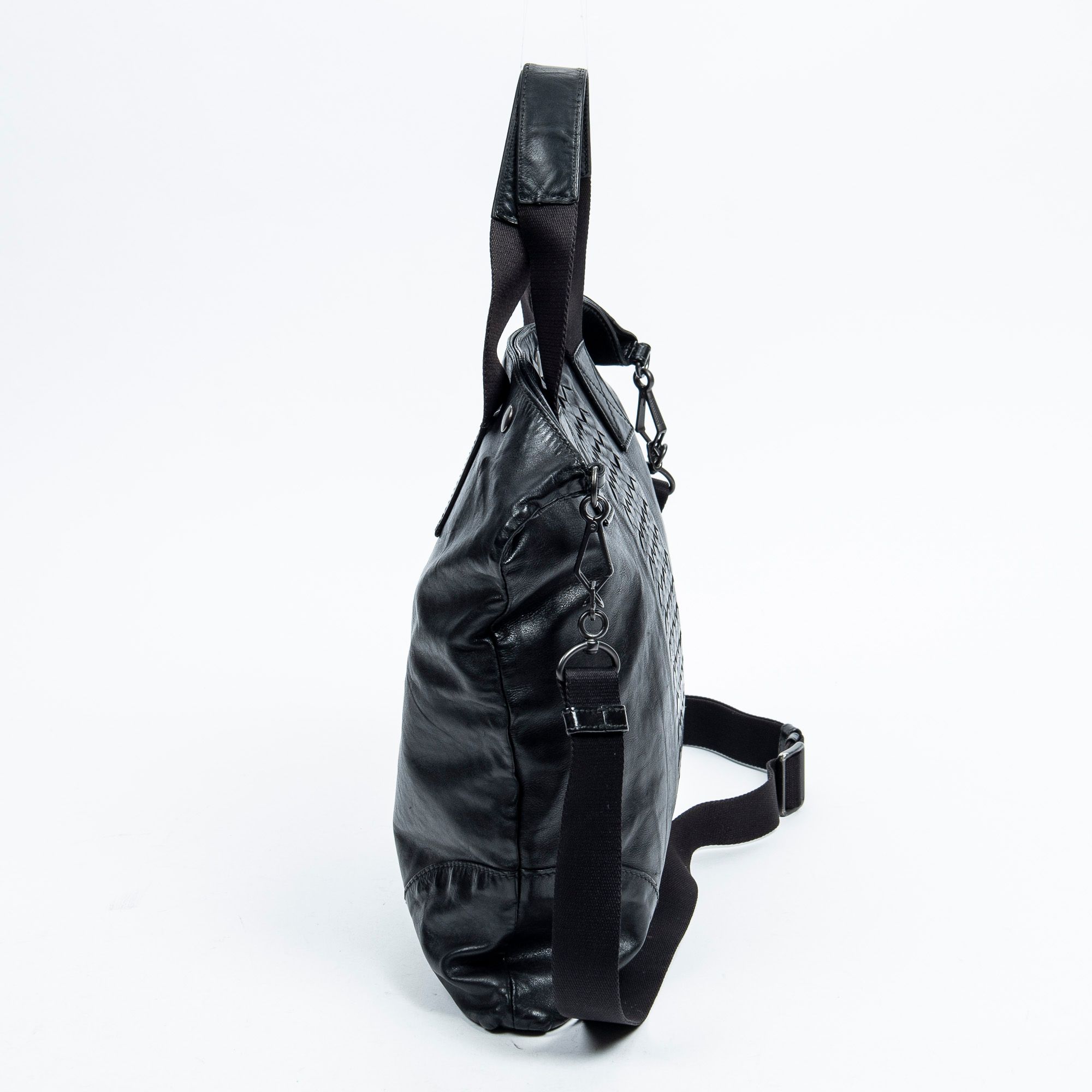 Tall Tote  Intrecciato Leather — view 3