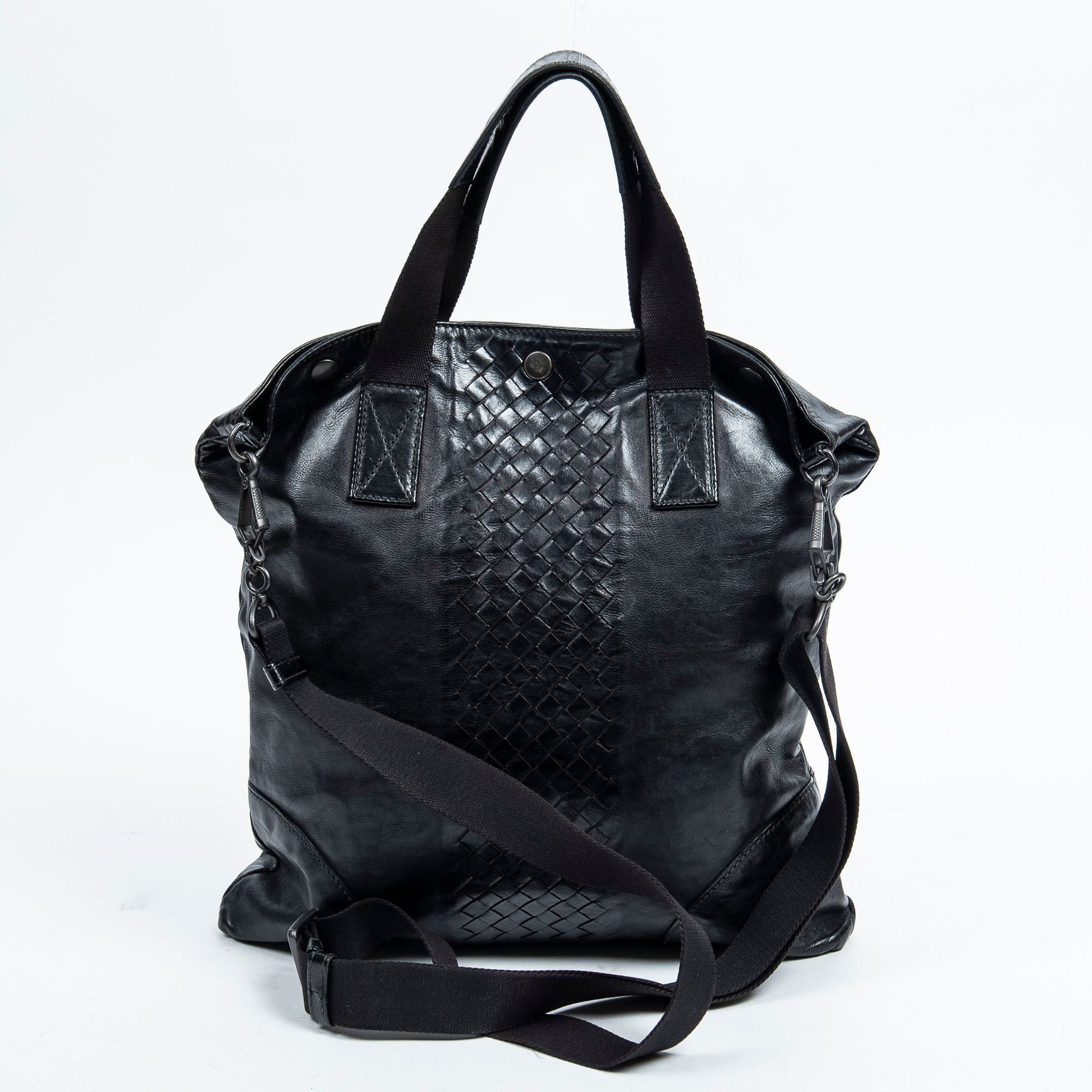 Tall Tote  Intrecciato Leather — view 5