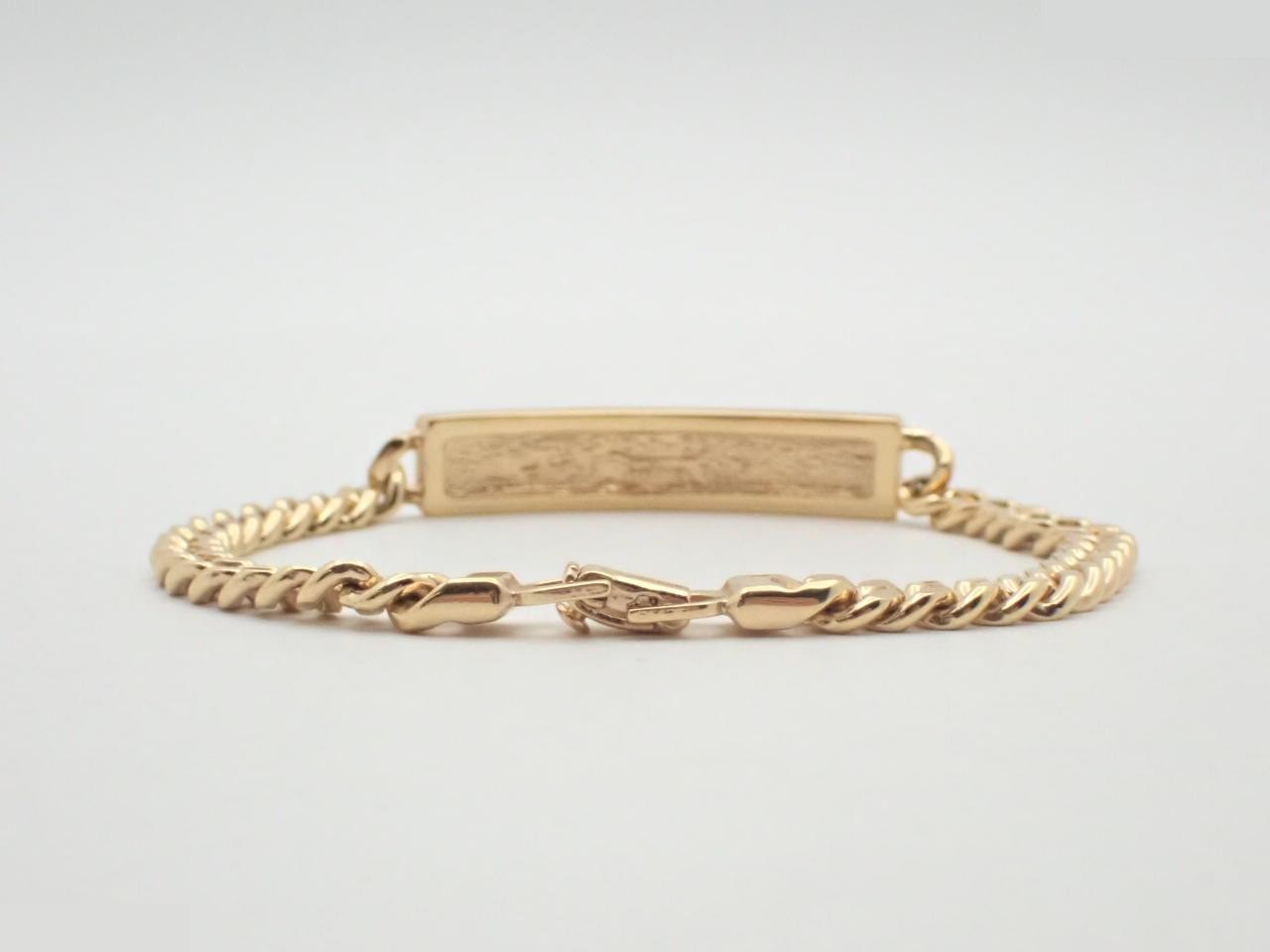Other lines: Precious metal bracelet, logo plate, gold, wrist circumference approximately 18.5 cm — view 2