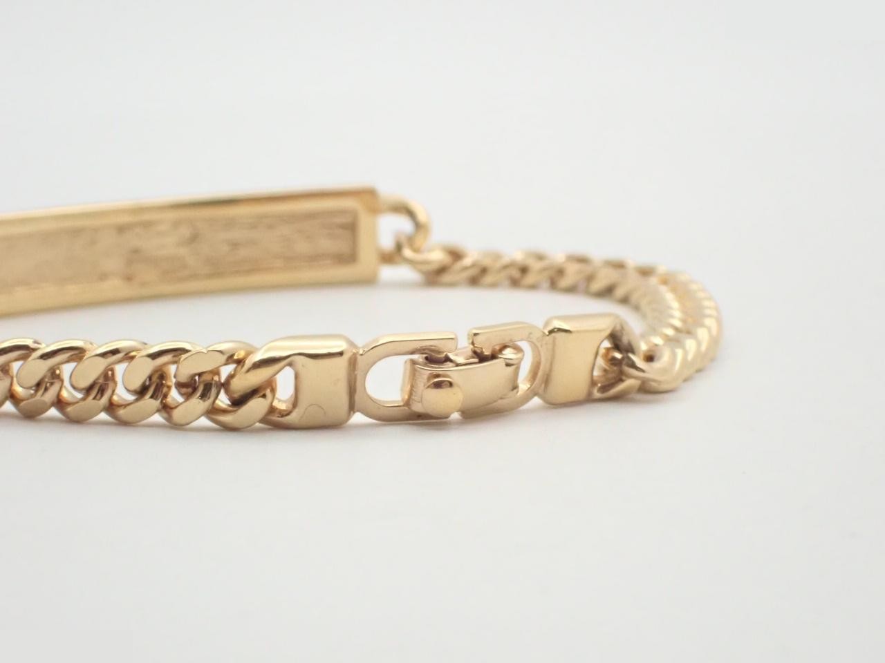 Other lines: Precious metal bracelet, logo plate, gold, wrist circumference approximately 18.5 cm — view 3