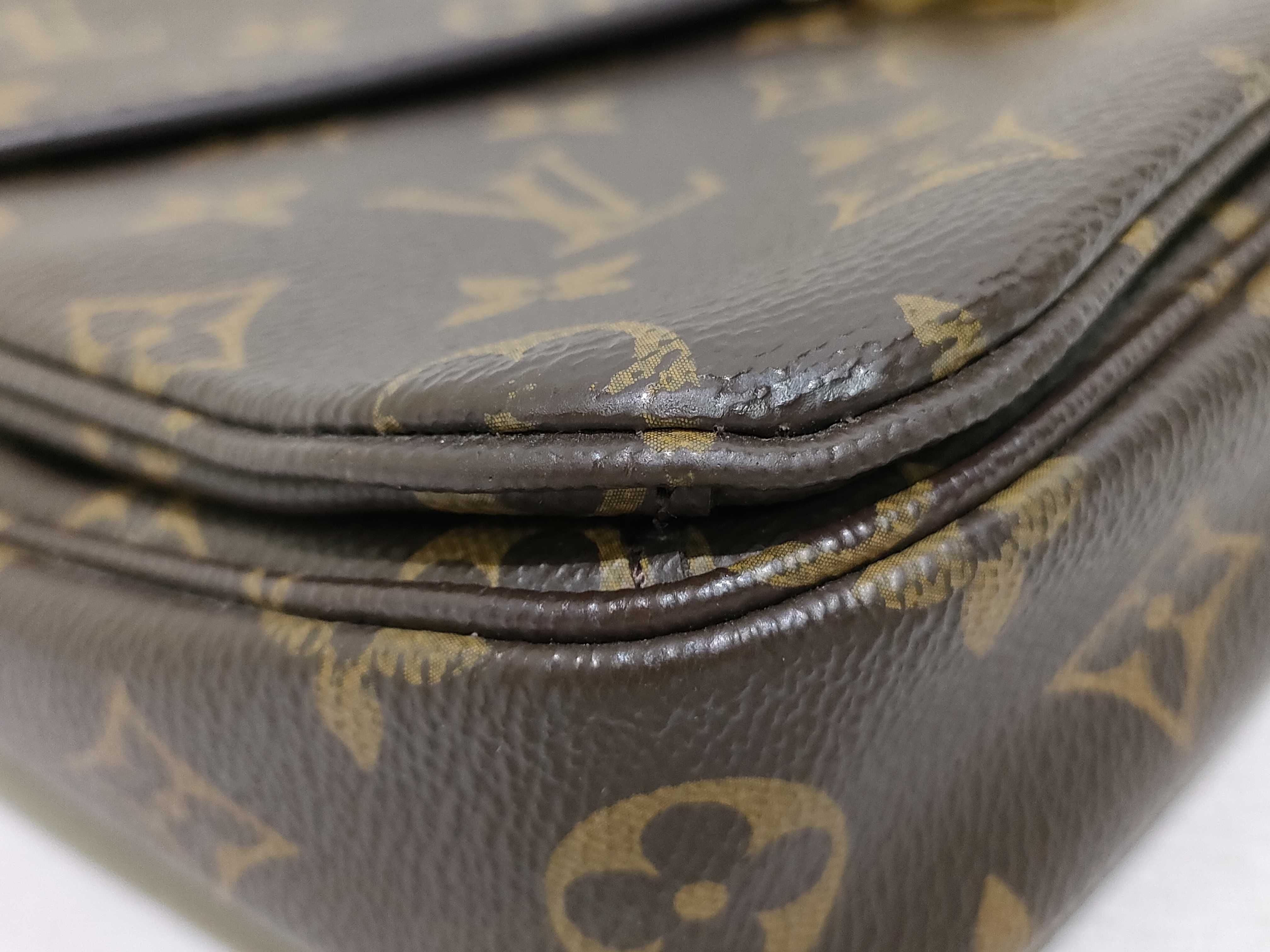 Monogram Louis Vuitton Message Shoulder Bag Handbag — view 6