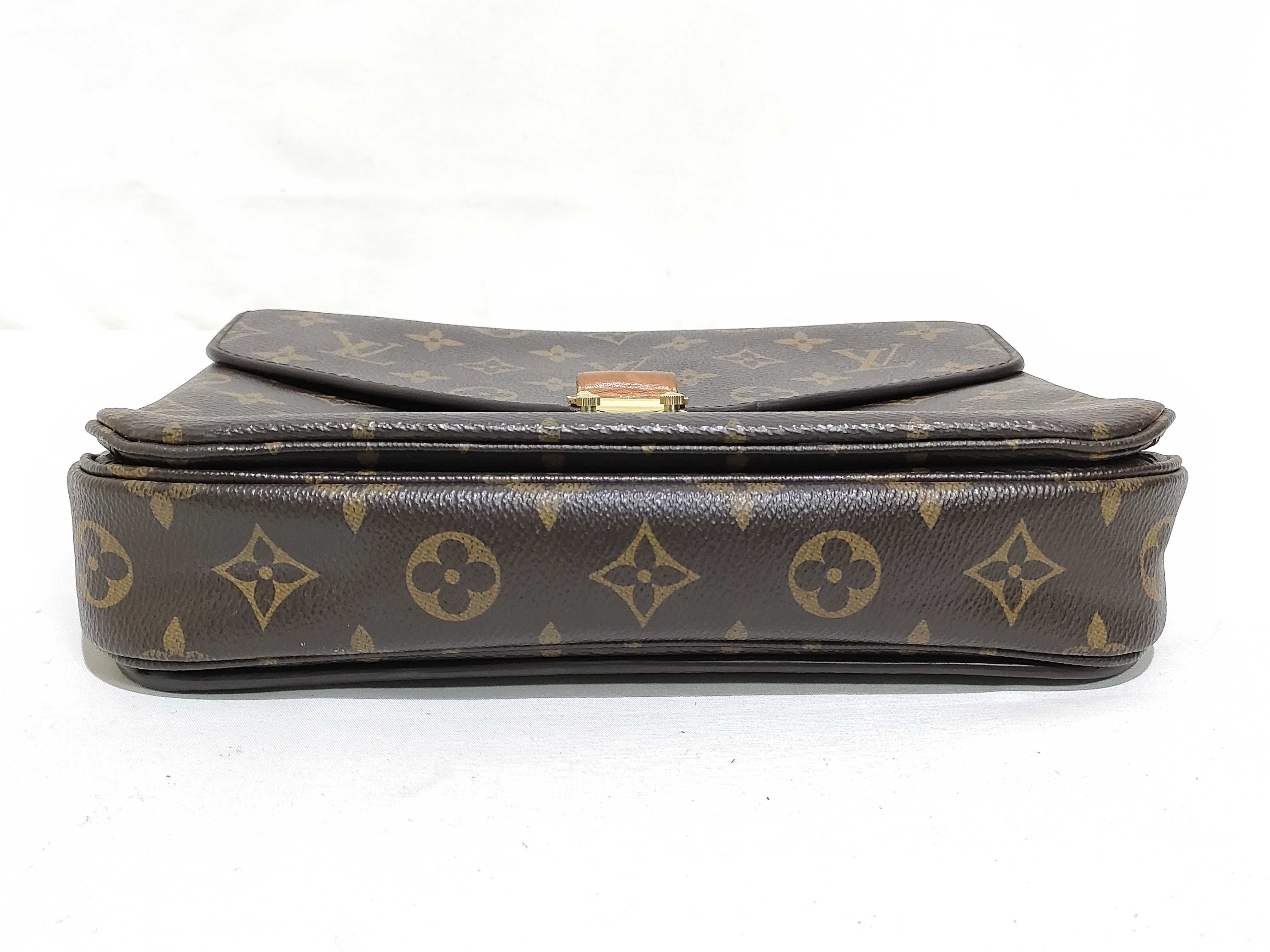 Monogram Louis Vuitton Message Shoulder Bag Handbag — view 7