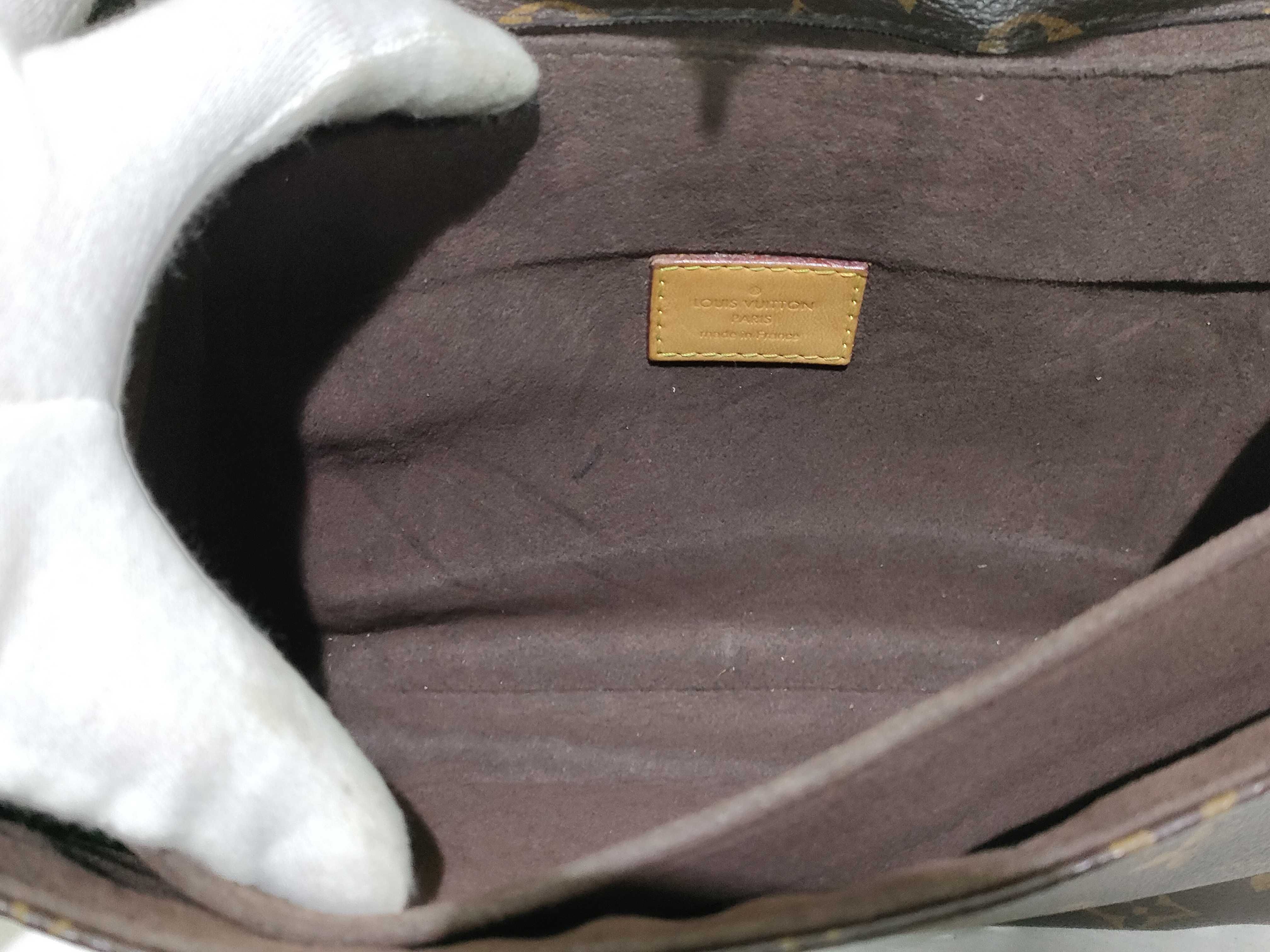 Monogram Louis Vuitton Message Shoulder Bag Handbag — view 8