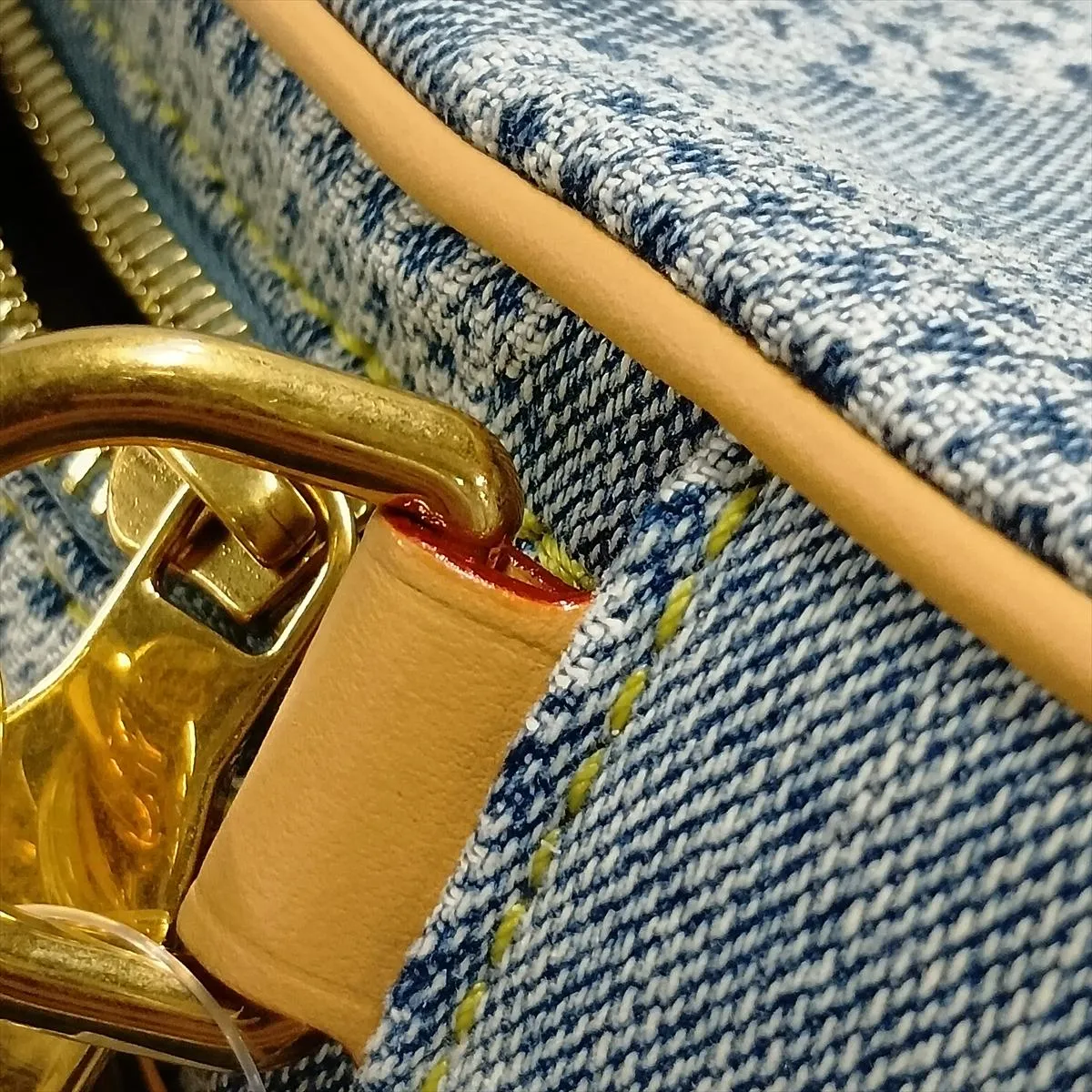 Damier Denim 3D Chess Messenger Bag N40706 Black x Brown (RFID detected) — view 13