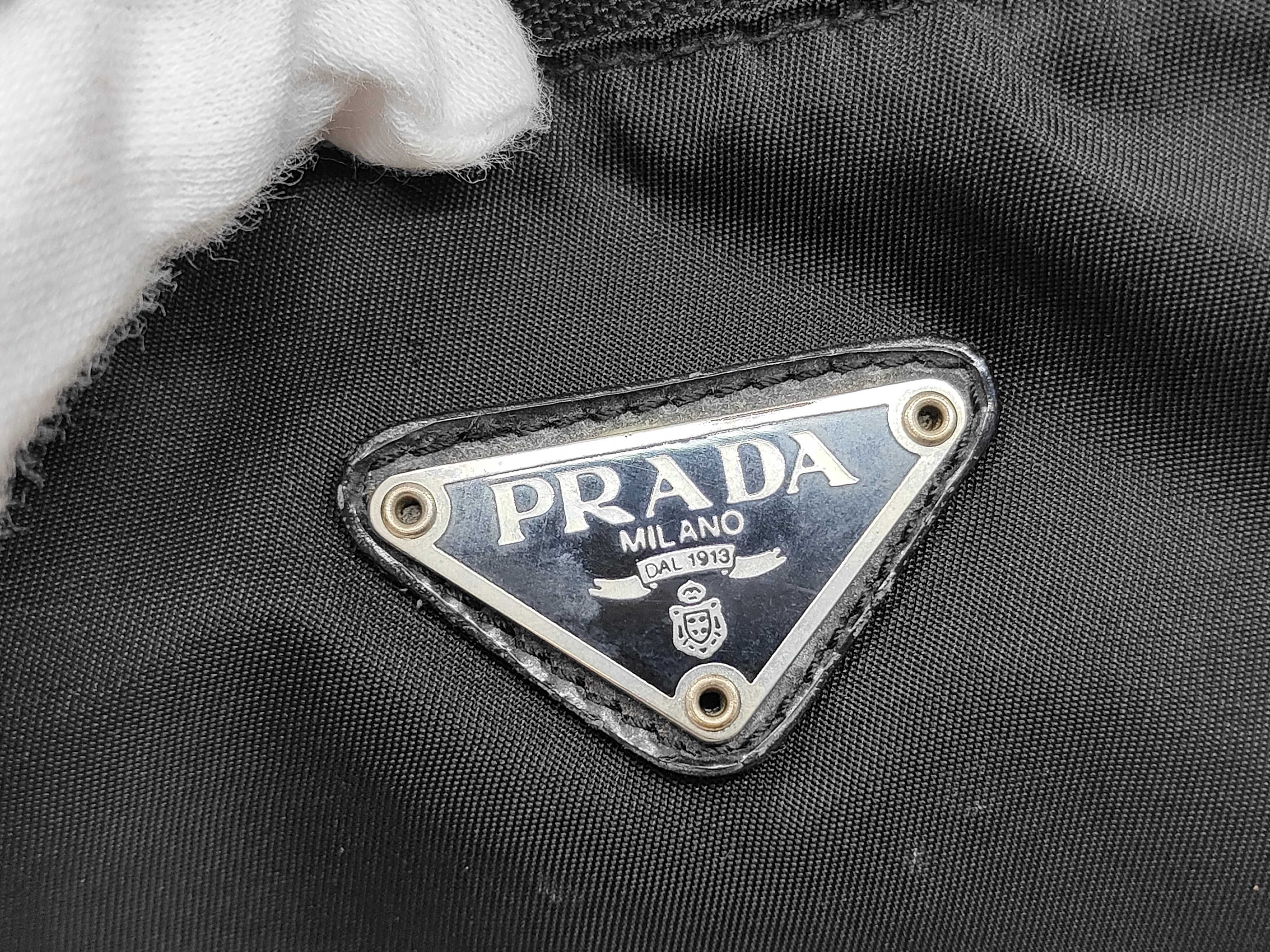 Nylon Triangle Logo Pouch — view 7