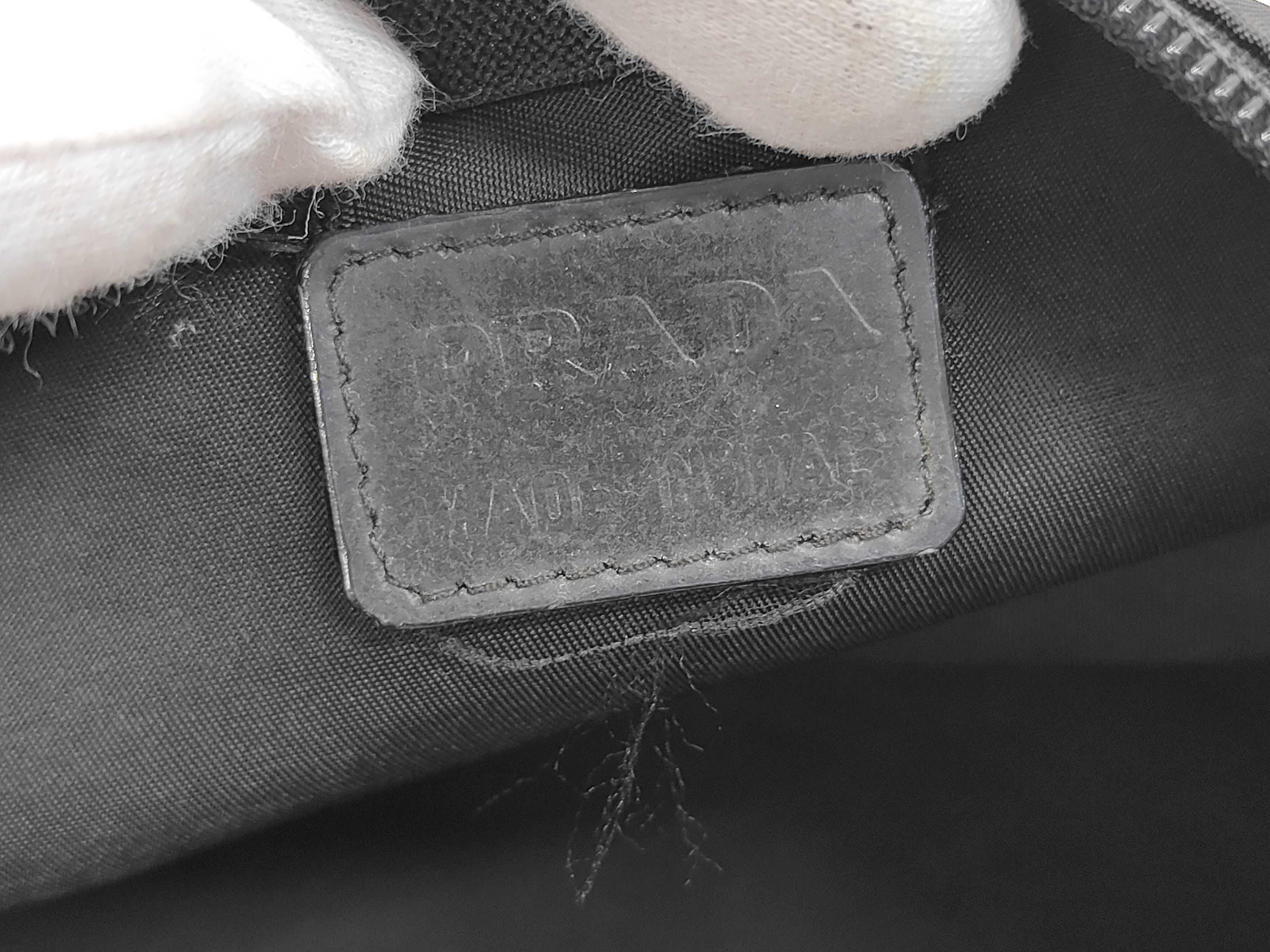 Nylon Triangle Logo Pouch — view 9