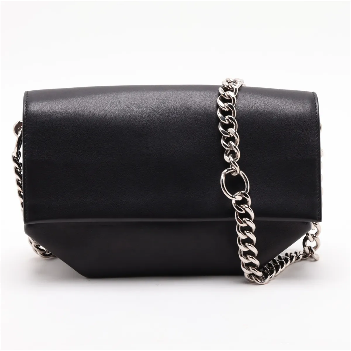 Opli 24, Veau Swift leather, black, silver hardware, D: 2019