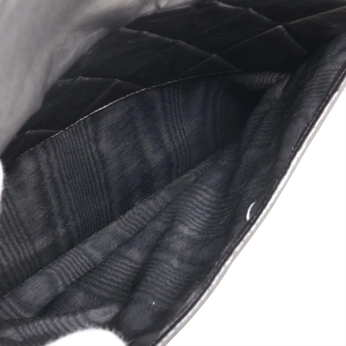 Matelassé Lambskin Shoulder Bag with Fringe, Black with Gold Hardware, 3114159, Series 3 — view 9
