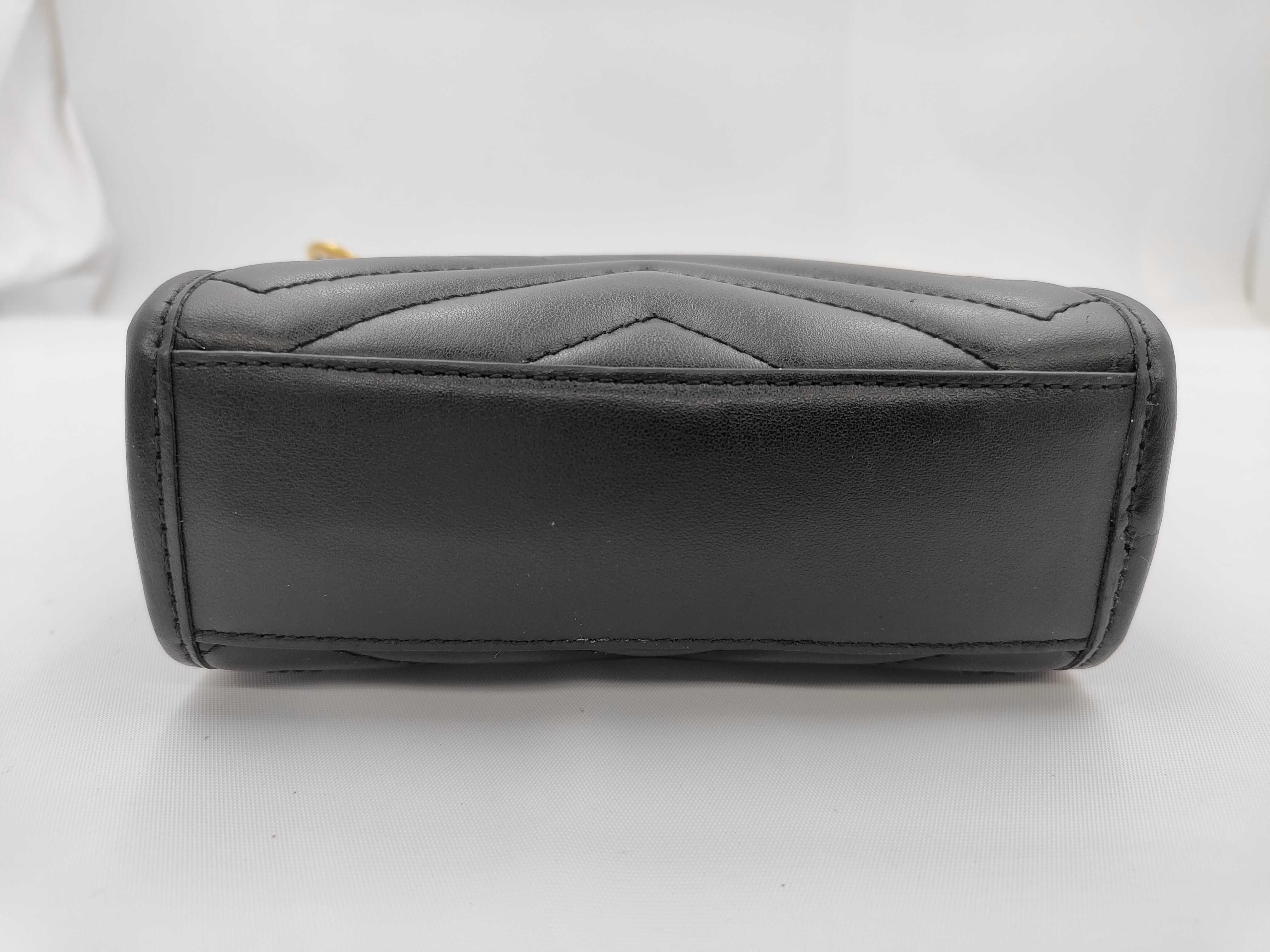 GG Marmont 2-way Shoulder Handbag 696123 Black Bag — view 5