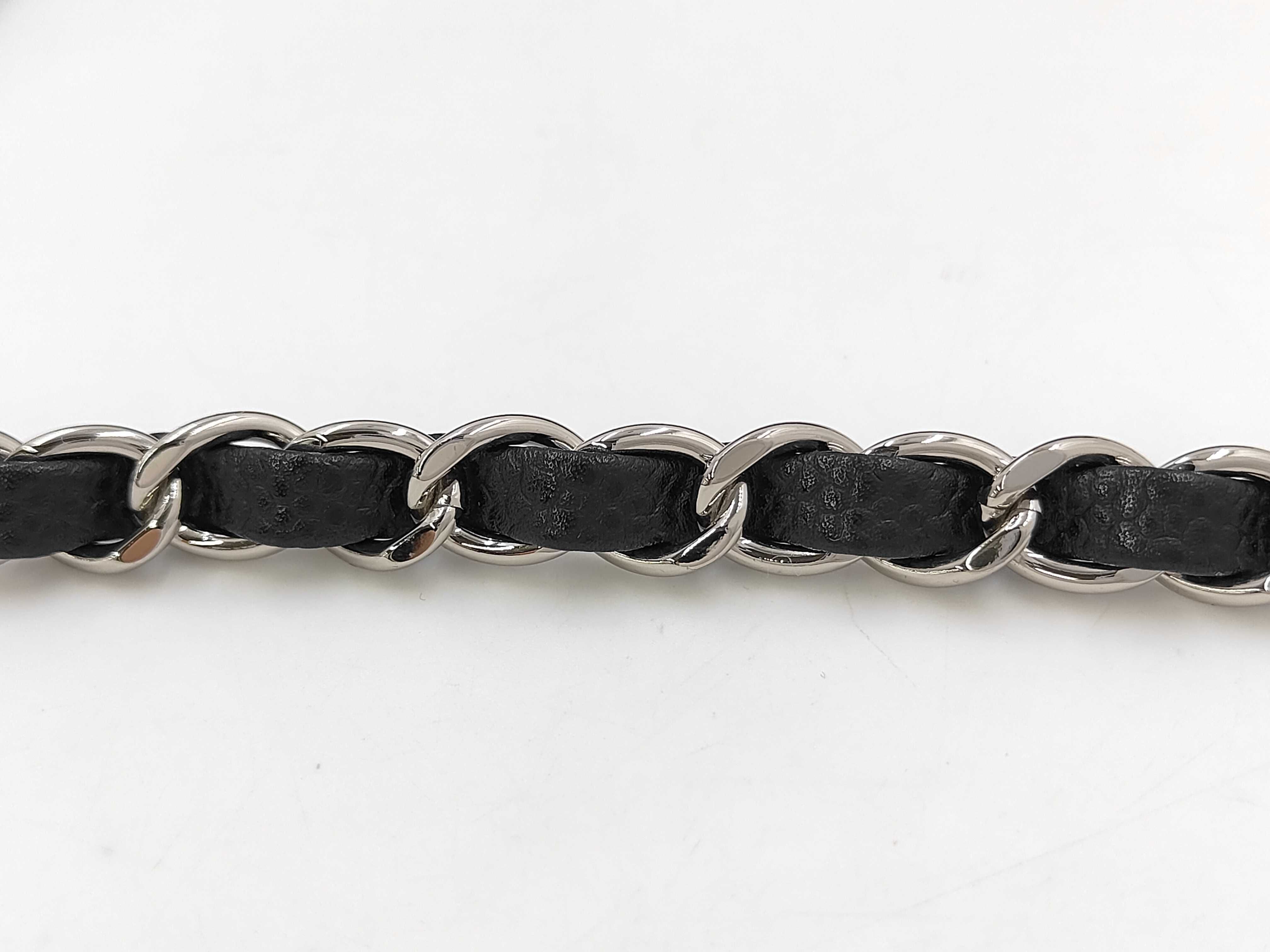 Caviar Skin Black Double Flap Shoulder Bag (Serial Number 25, Series 15) — view 4