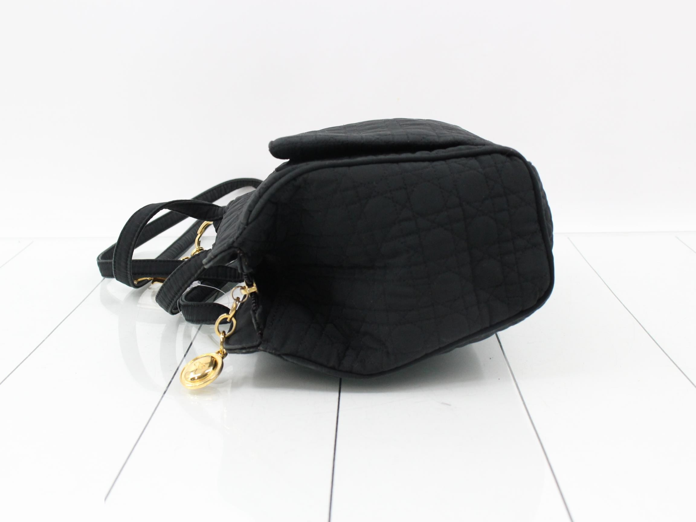 Lady Dior Cannage Nylon Shoulder Bag — view 4