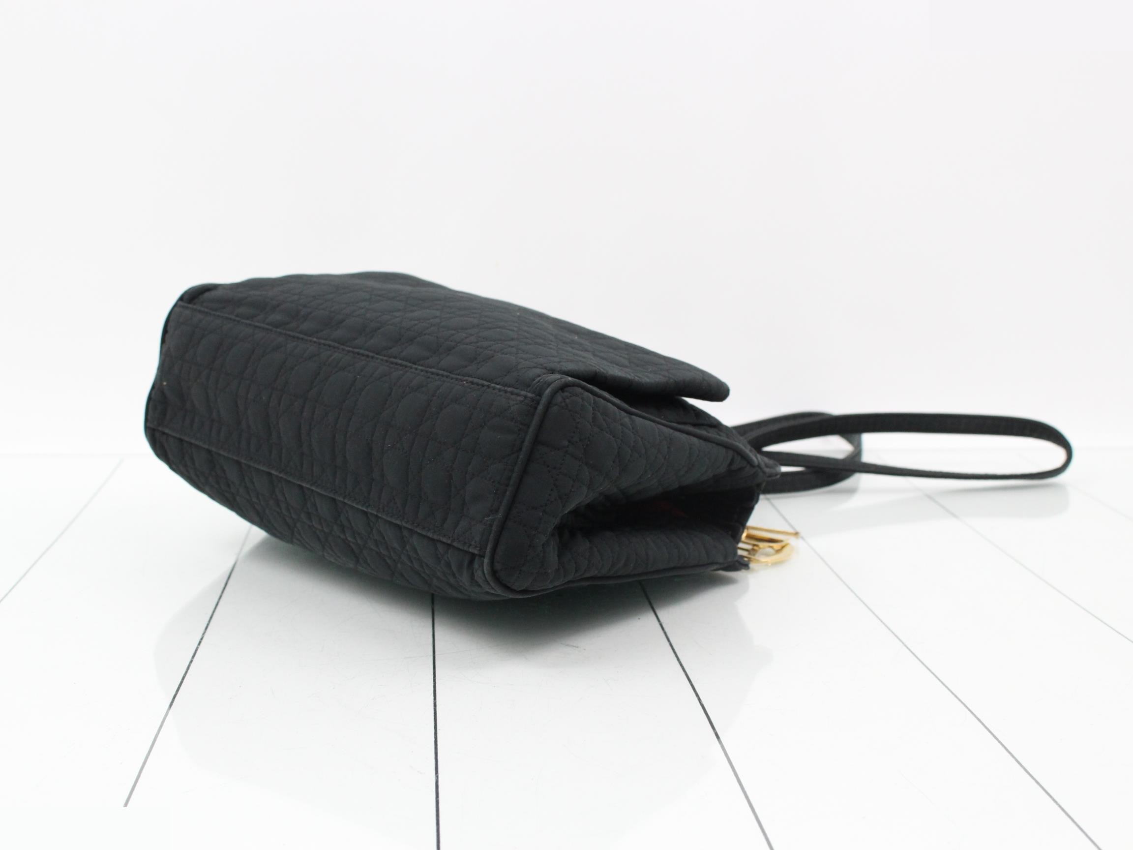Lady Dior Cannage Nylon Shoulder Bag — view 6