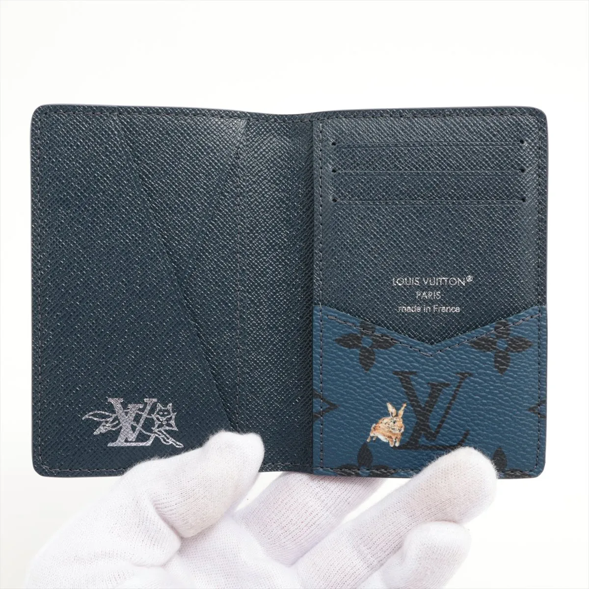 Monogram Pocket Organizer - Blue Card Case M26979 (RFID detected) — view 3