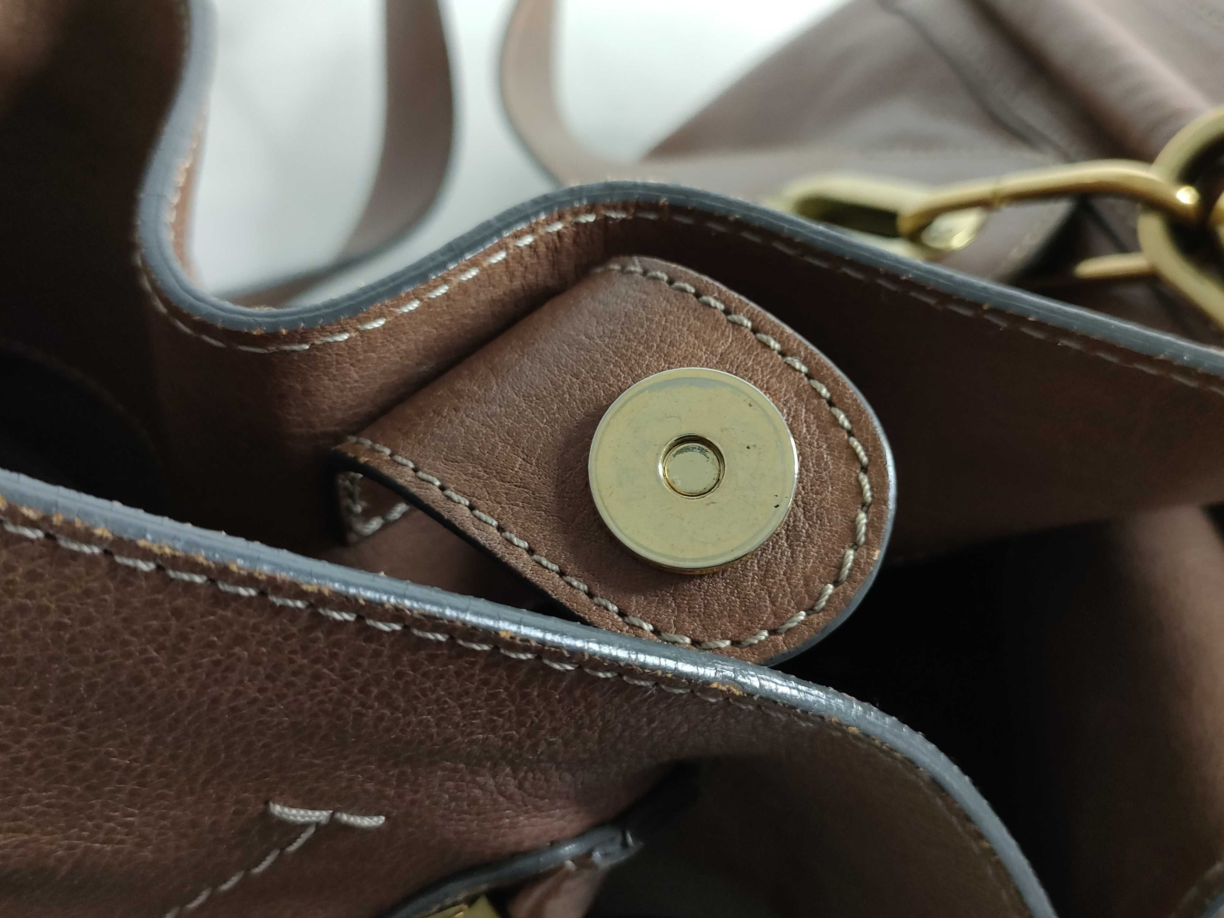 Paraty Tote Bag, Leather, Brown Tote Bag — view 12