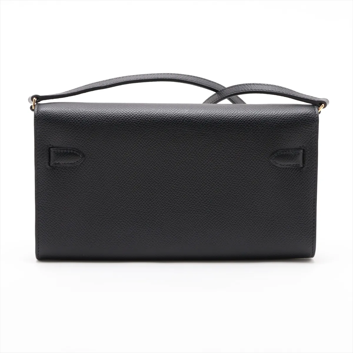 [Individually packaged] Hermes Kelly Wallet To Go, Veau Epsom, Black, Gold Hardware, Z: 2021 — view 2