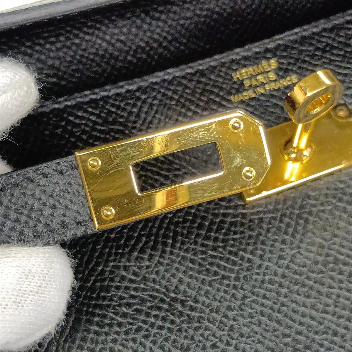[Individually packaged] Hermes Kelly Wallet To Go, Veau Epsom, Black, Gold Hardware, Z: 2021 — view 13