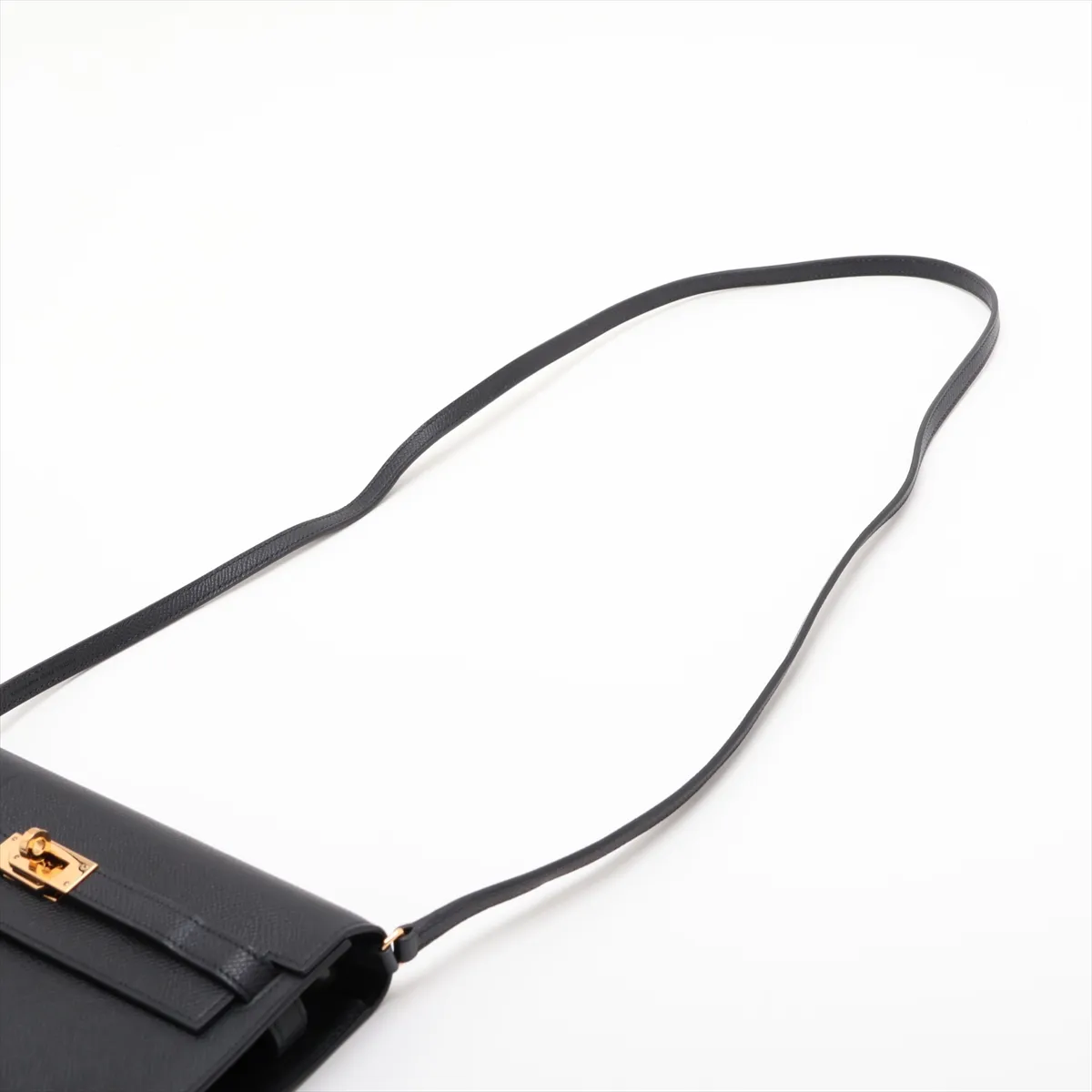 [Individually packaged] Hermes Kelly Wallet To Go, Veau Epsom, Black, Gold Hardware, Z: 2021 — view 5